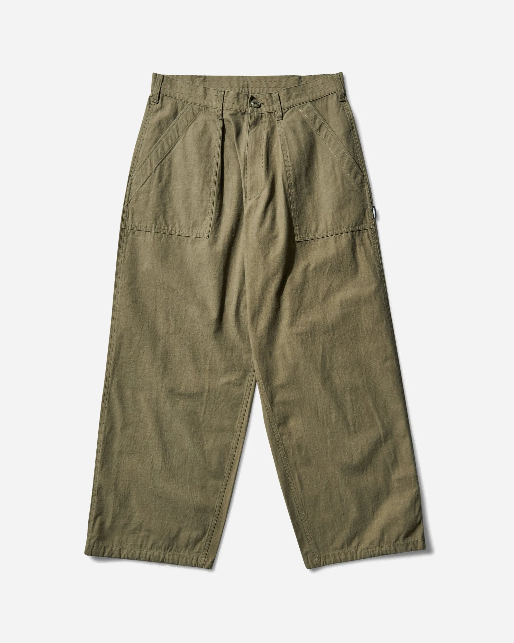Elegant Design Touch Men'S Wide Baker Pants Olive Drab