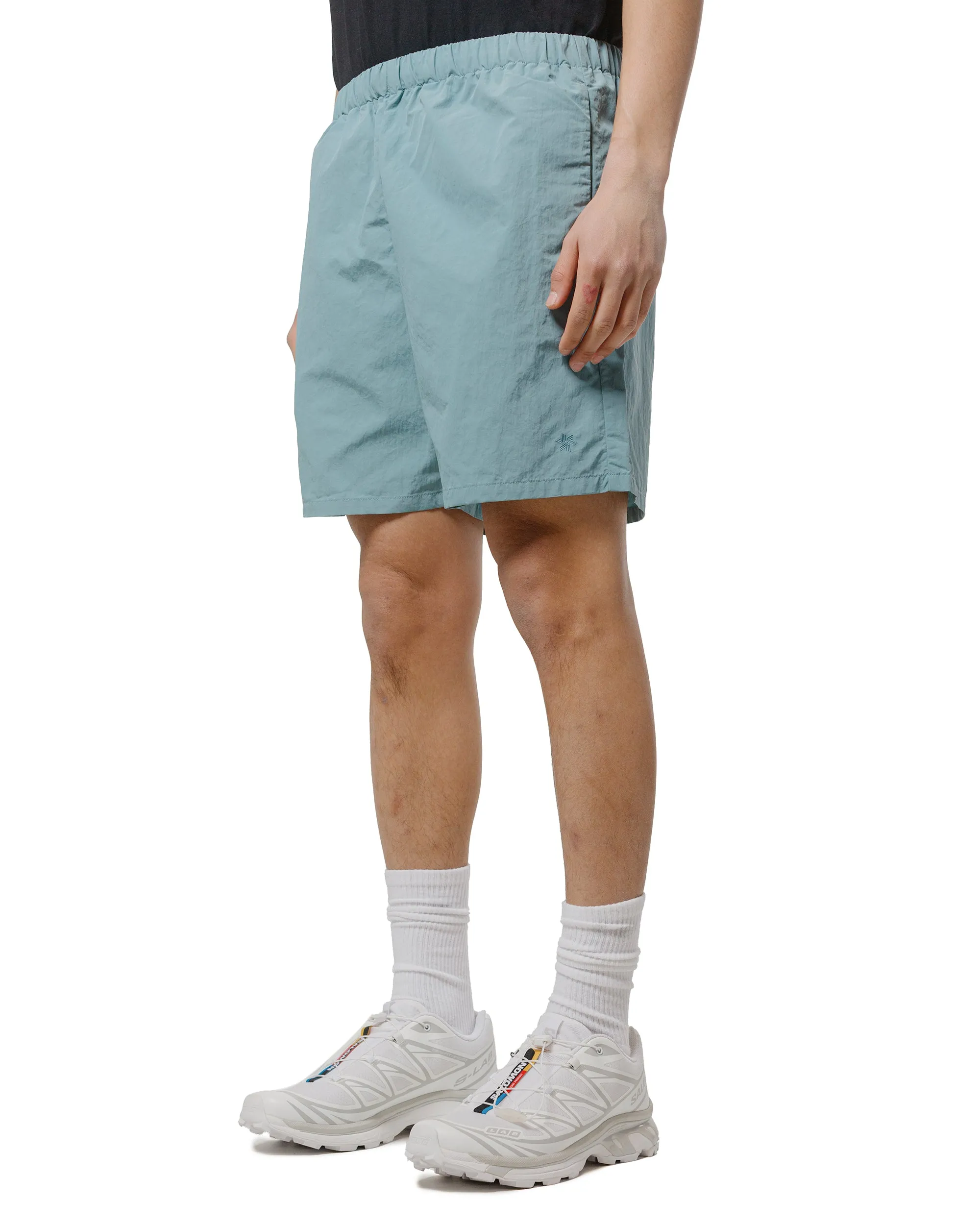 Goldwin Nylon Shorts Smoke Aqua Comfortable Holiday Worn Socks