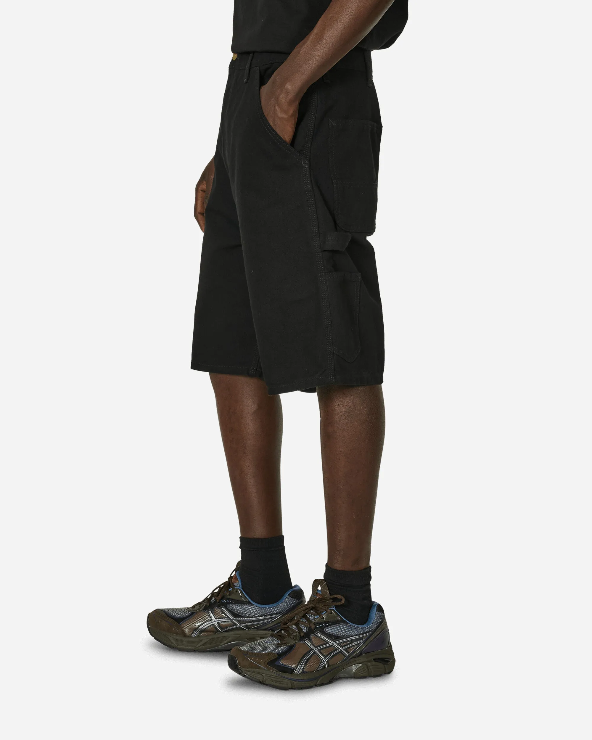 Single Knee Shorts Black (Rinsed) Durable Build Anti-Fraying