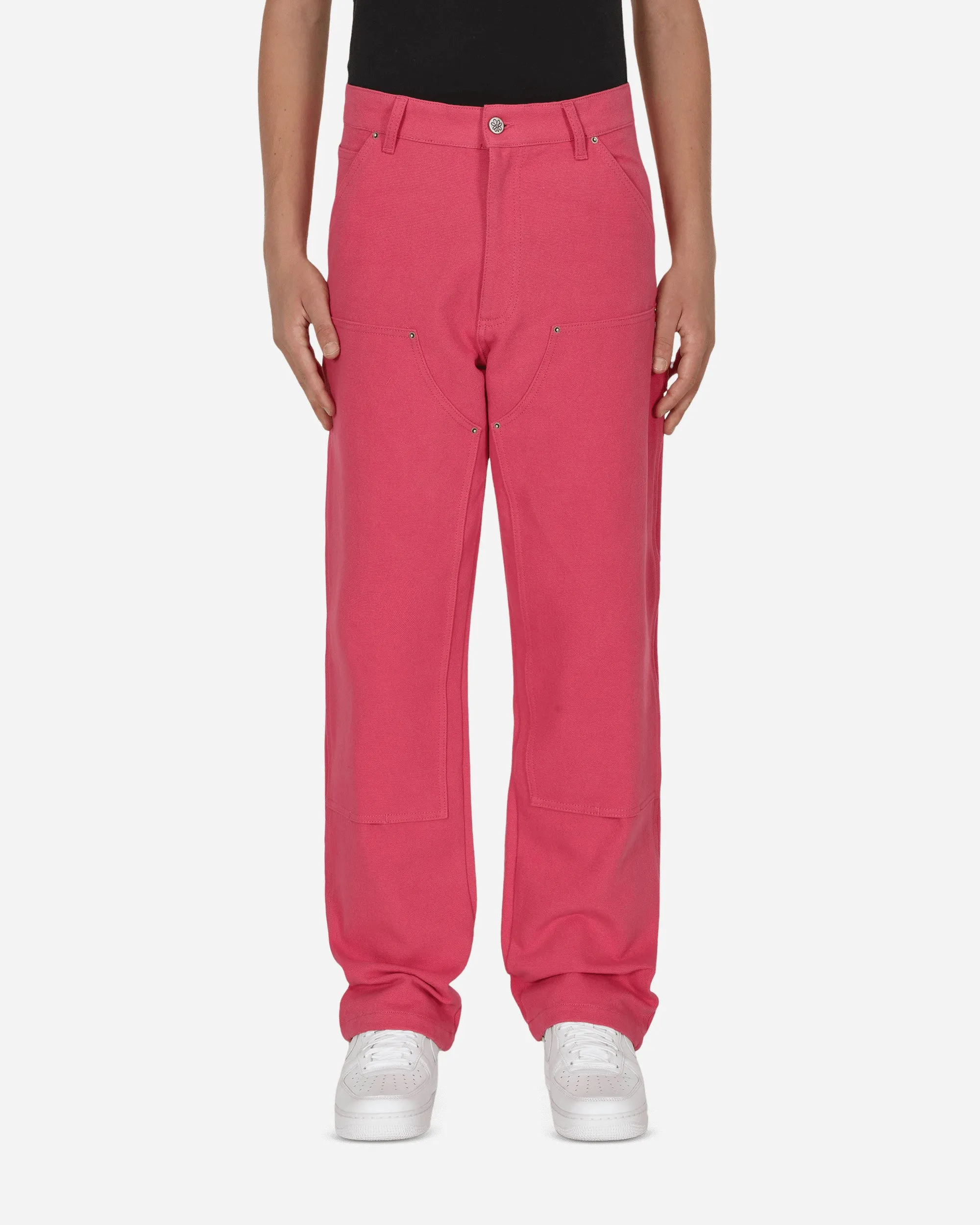 Dirt - Resistant Canvas Workwear Pants Pink