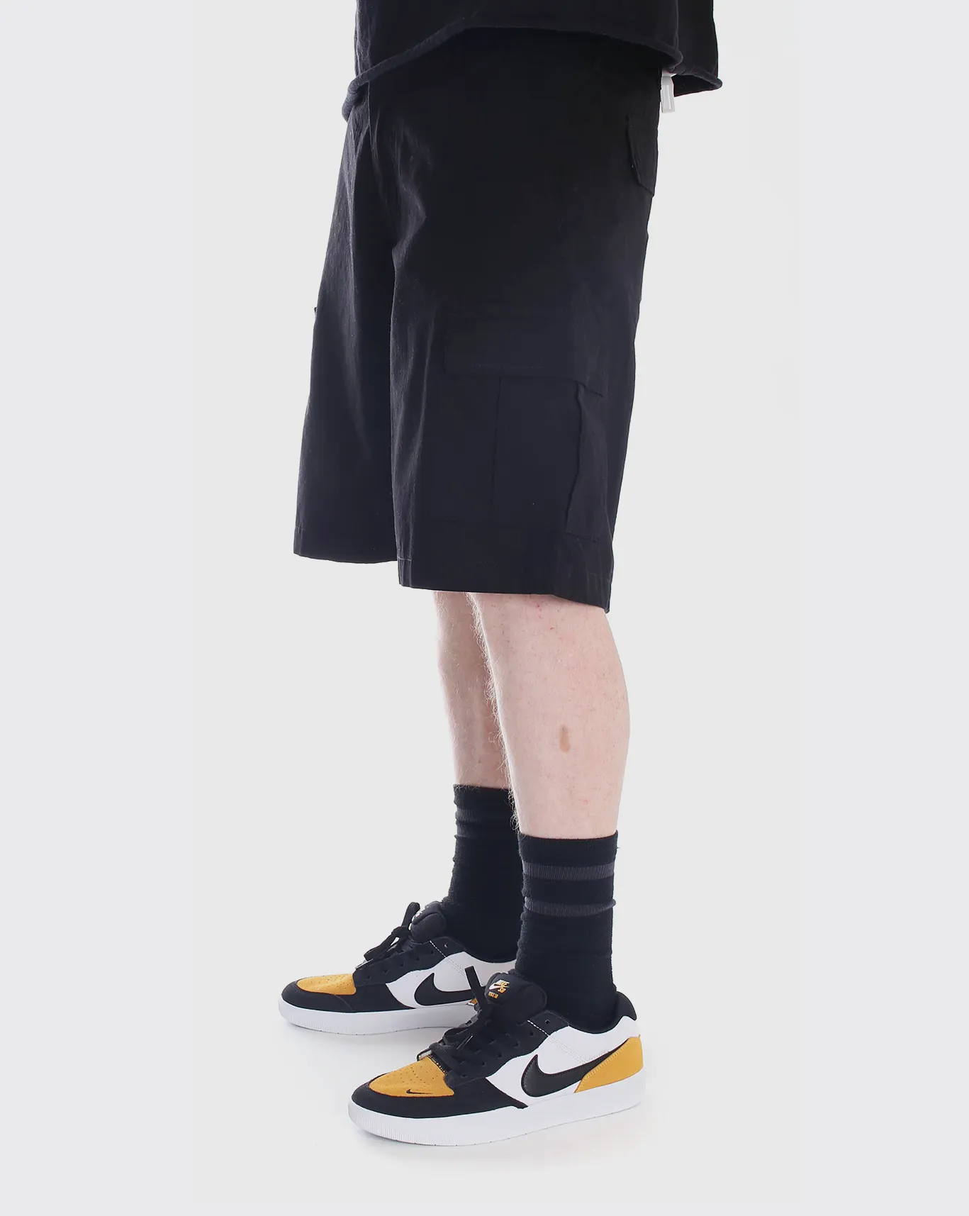 Trainers Ripstop Cargo Short - Black Punching