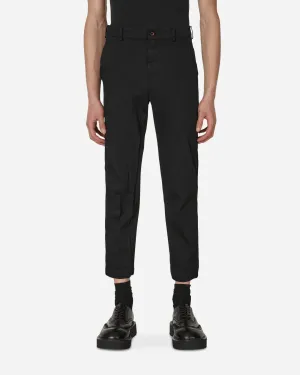 Comfortable Amphibian Anti - Unpunctual Crumpled Polyester Pants Black