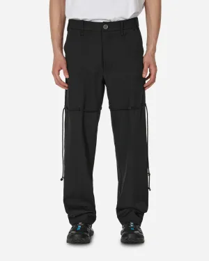 Comfortable Ice Skates Chain Lace Dress Pants Black