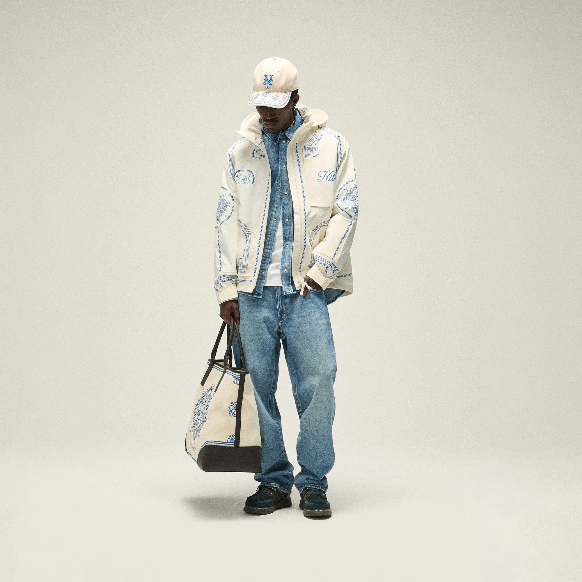 Kith Gabriel 3L Rain Jacket - Sandrift Anti-Fake Remarketing Advertising