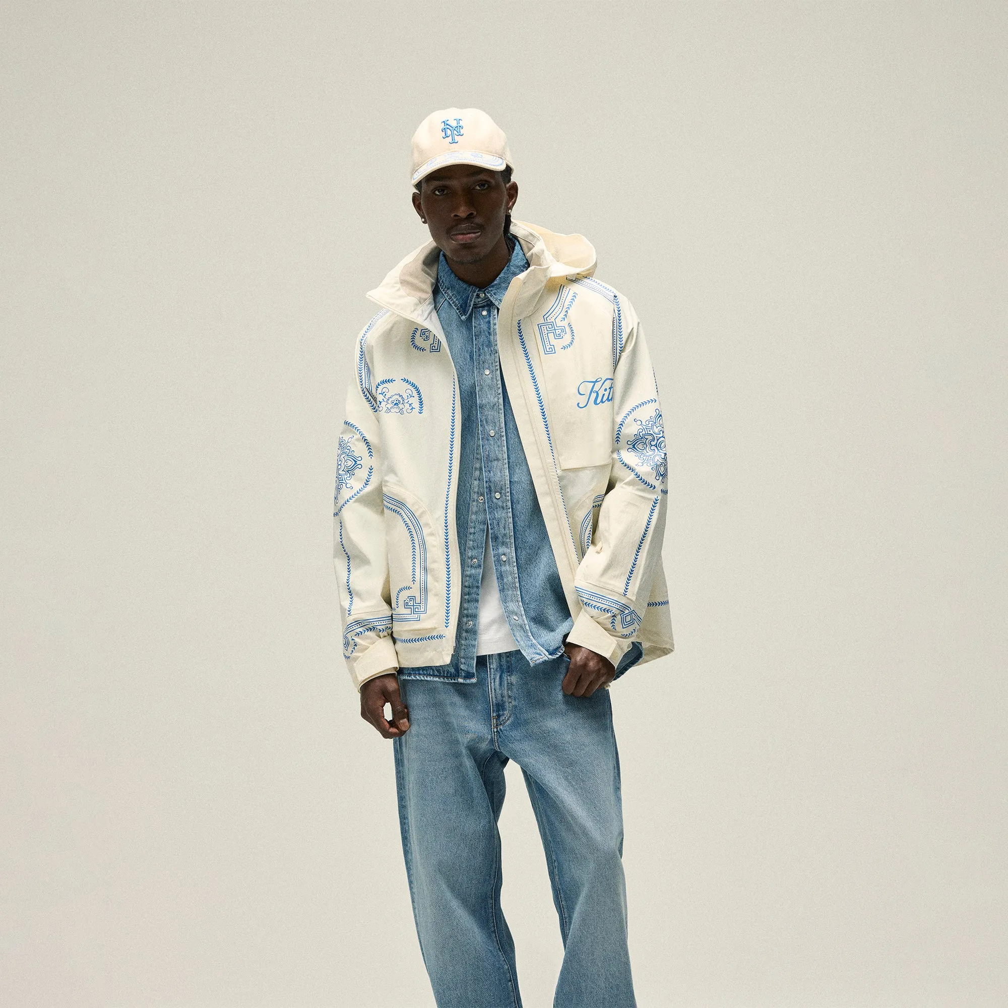 Upper Wrapping Half - Sleeve Design Kith Gabriel 3L Rain Jacket - Sandrift