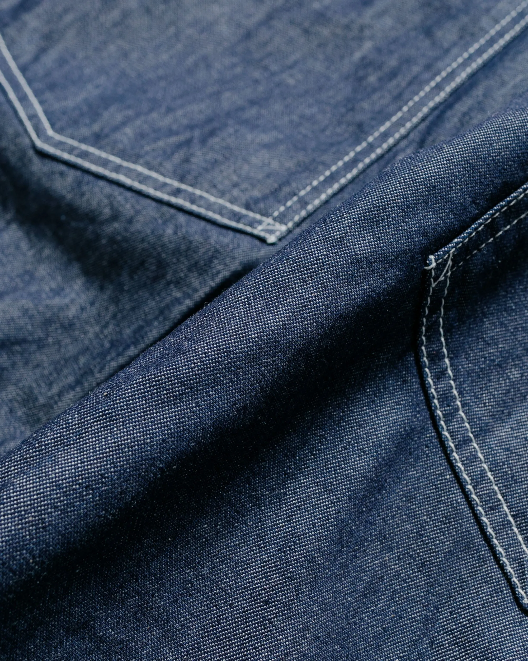 Engineered Garments Fatigue Short Indigo 8Oz Cone Denim Vest Shorts