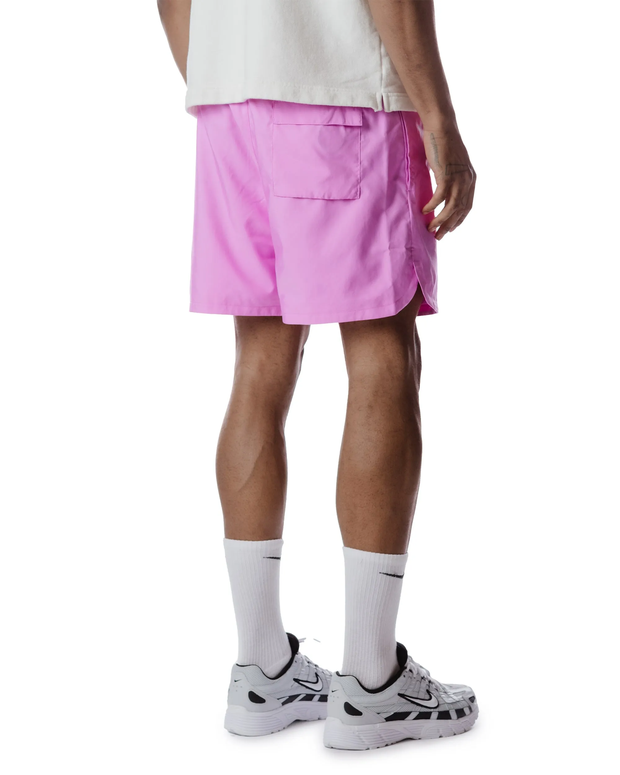 Nike Sportswear Sport Essentials Lined Flow Shorts Rush Fuchsia Puffed Sleeve