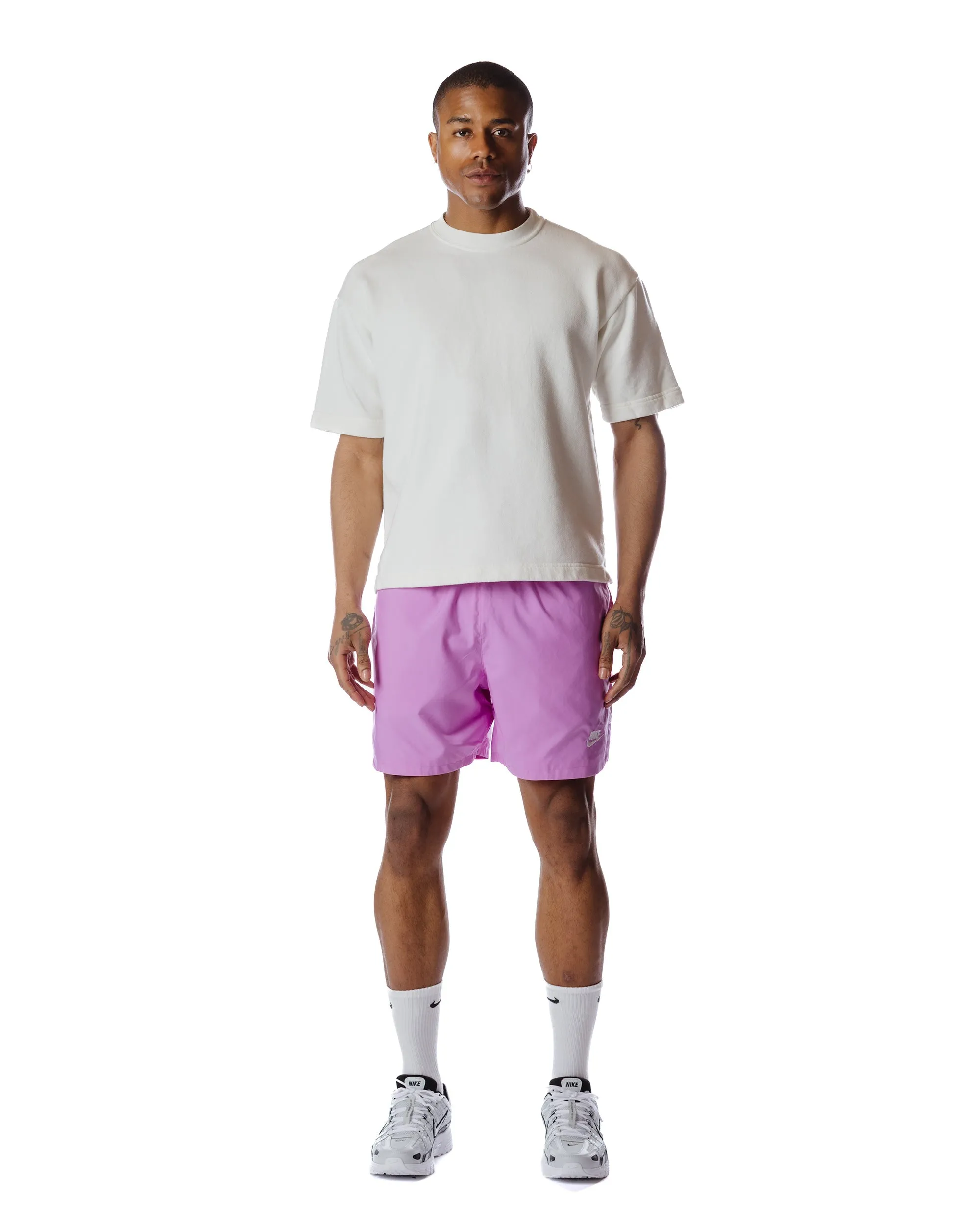 Silk Buttons Nike Sportswear Sport Essentials Lined Flow Shorts Rush Fuchsia