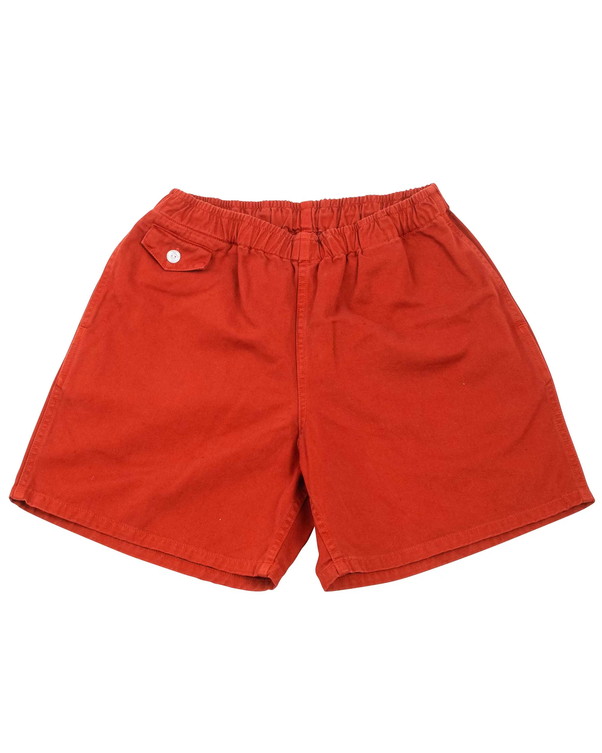 Anti - Odor Fabric The Real Mccoy'S Mp22015 Cotton Drill Swim Shorts (Over-Dyed) Brick Red
