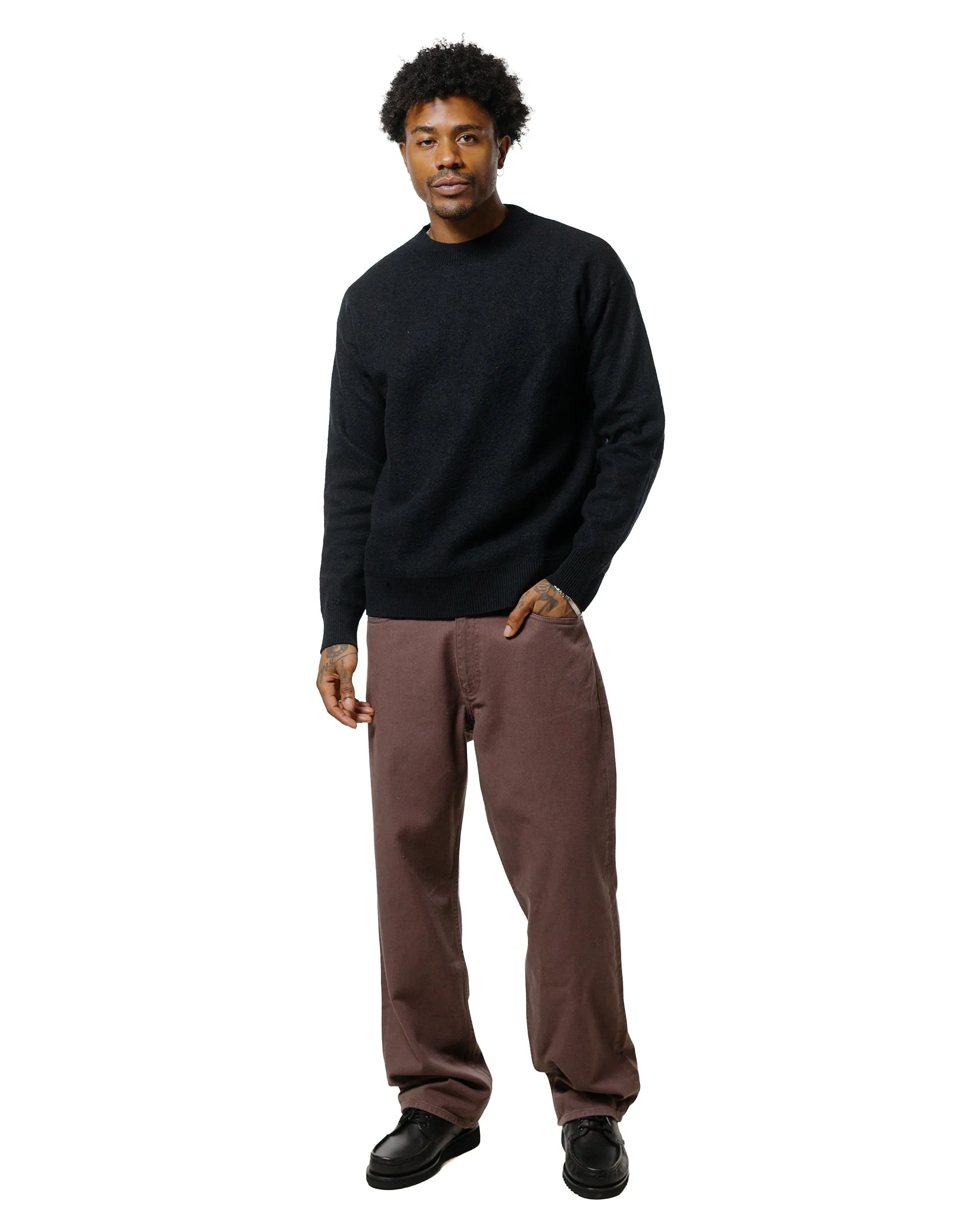 Norse Projects Mogens Relaxed 5 Pocket Heavy Twill Seal Brown Lace Trim Style Approximation