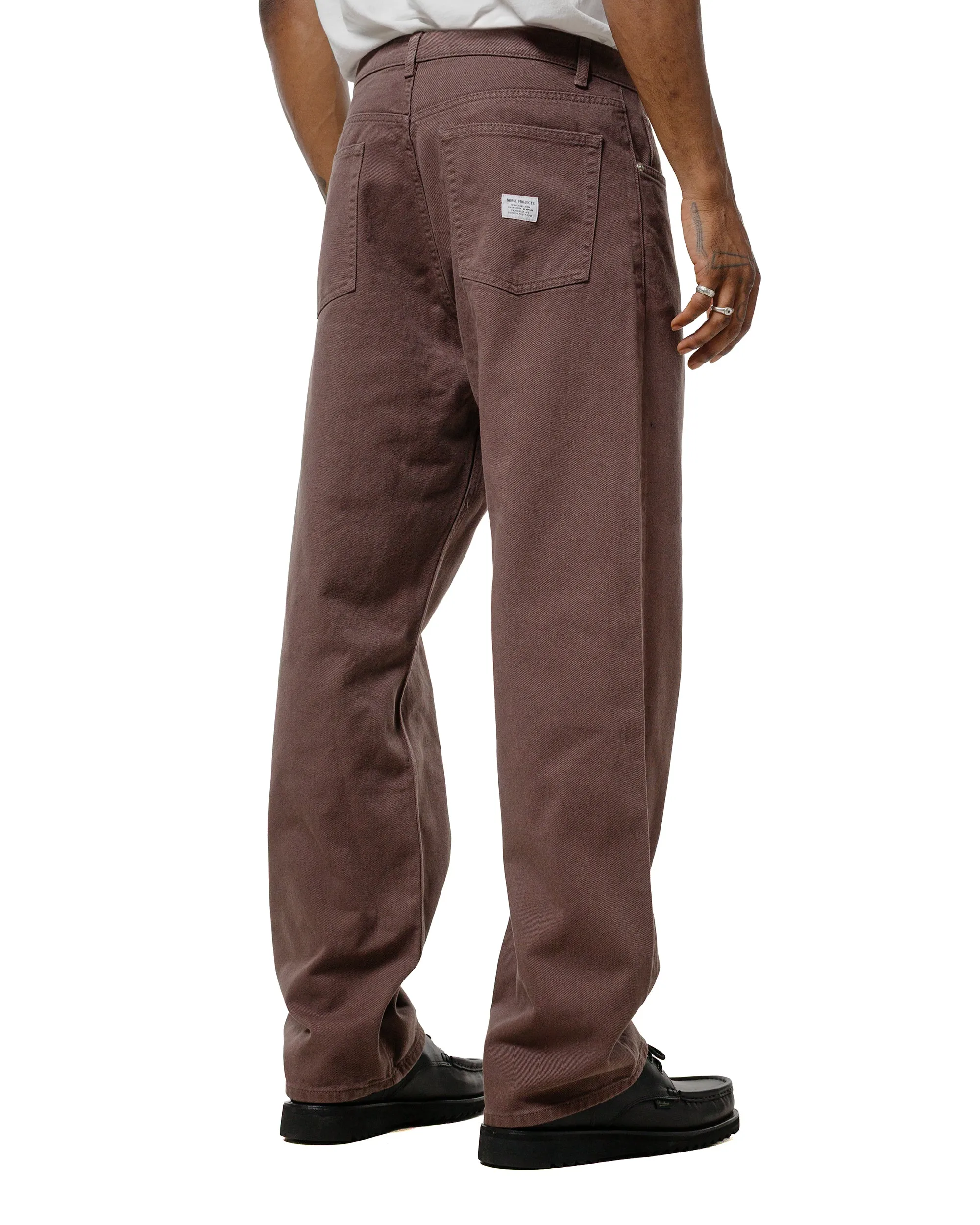 Tight Polyester Mix - and - Match Style Norse Projects Mogens Relaxed 5 Pocket Heavy Twill Seal Brown