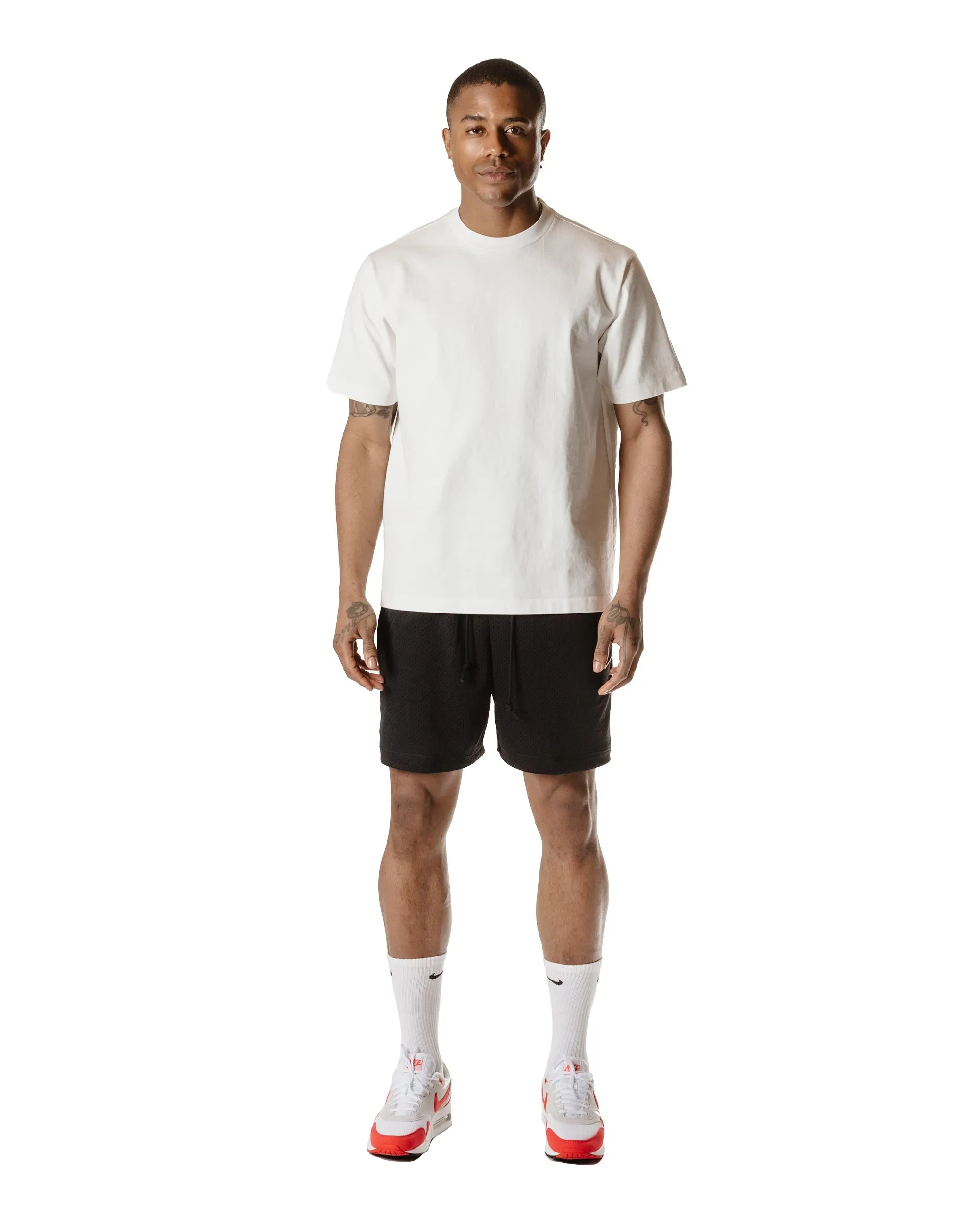 Comfortable Cosmopolitan Comfortable Linen Worn Socks Nike Sportswear Authentics Mesh Shorts Black