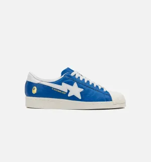Slip-On Comfortable Style Bape X Adidas Superstar Vintage Mens Lifestyle Shoe - Blue/White