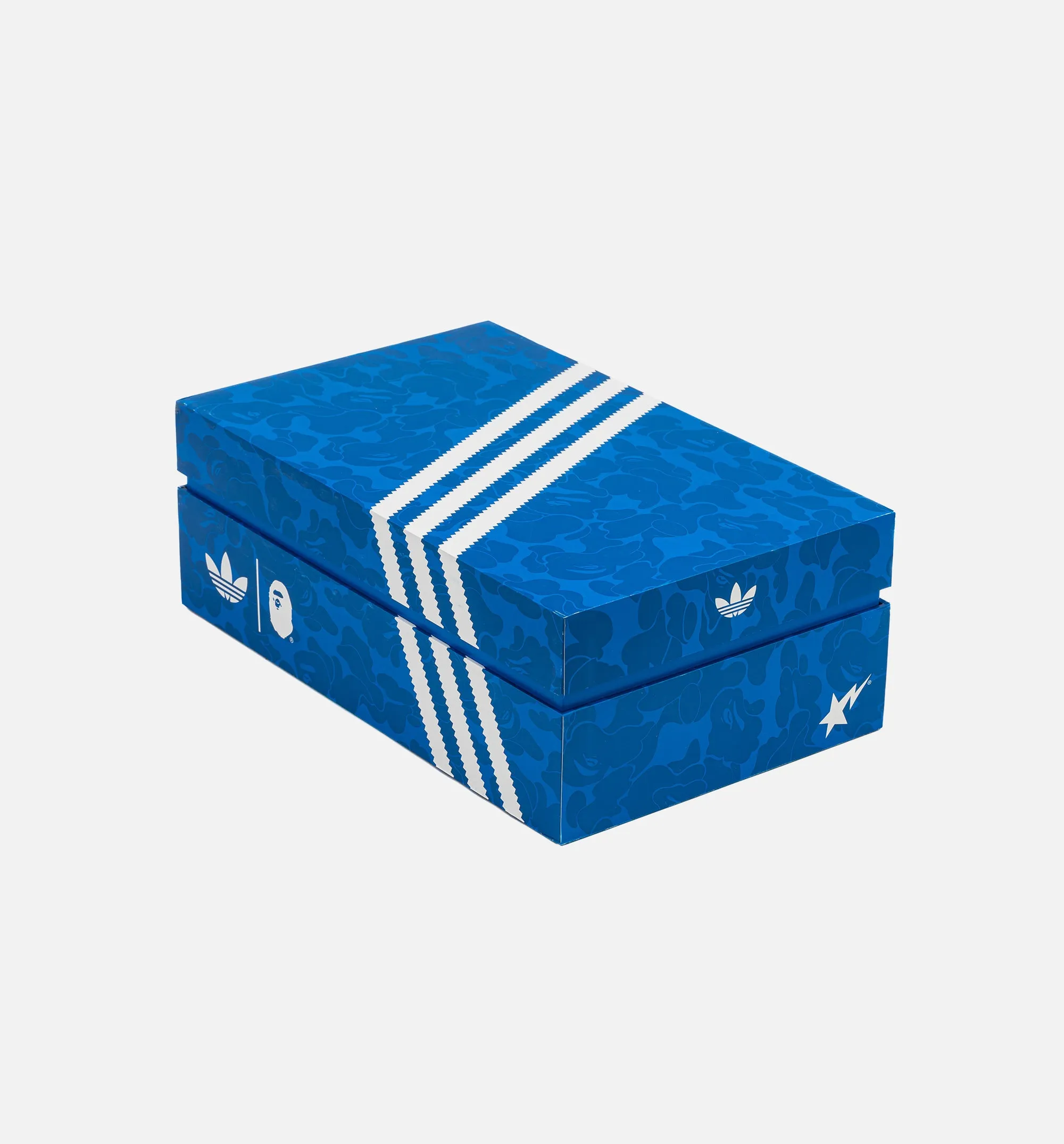 Self-Wristband Bape X Adidas Superstar Vintage Mens Lifestyle Shoe - Blue/White