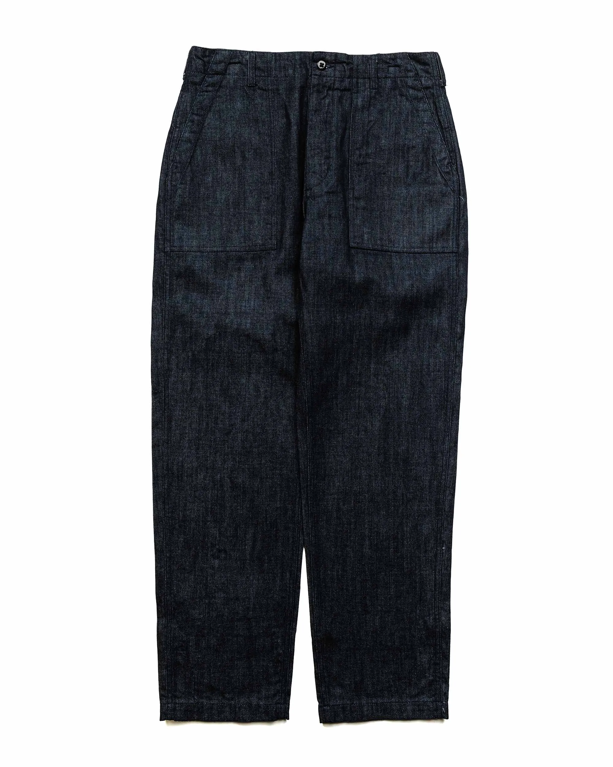 Engineered Garments Fatigue Pant Indigo Cotton Broken Denim Stiff
