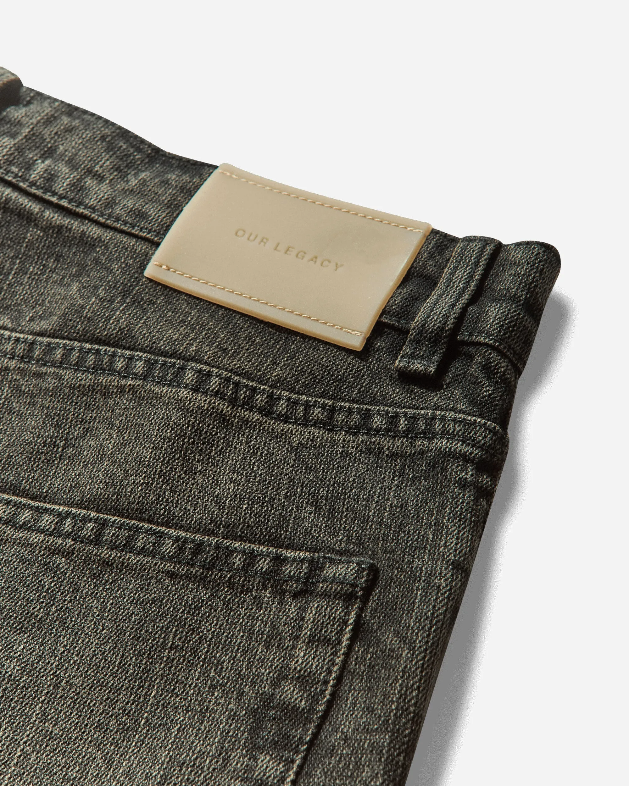 Comfortable Inside Chevron Printing Men'S Vast Cut Jeans Black Sand