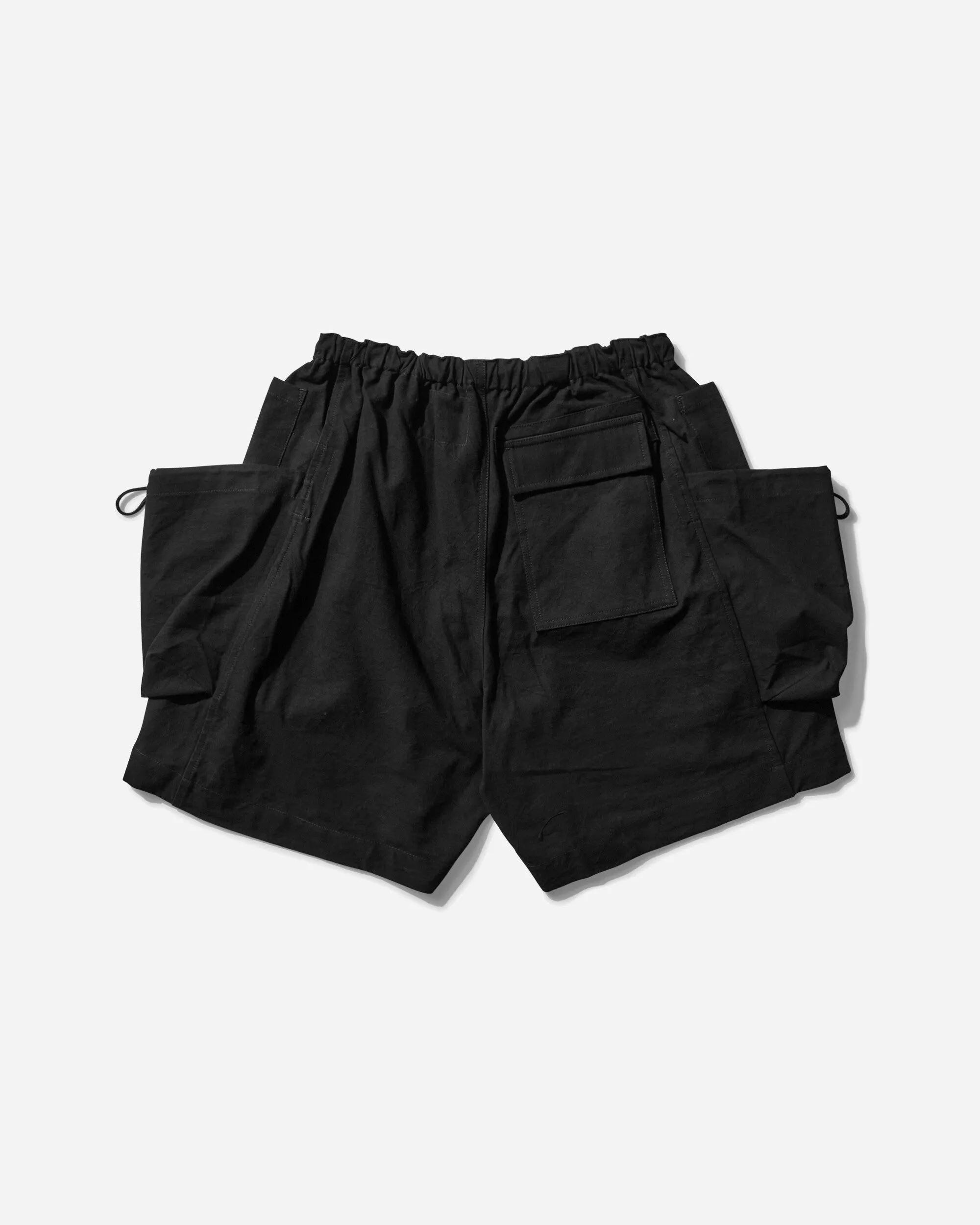 Men'S Salt Shorts Black Slub InnerPocketStrap Flame Retardant Treatment