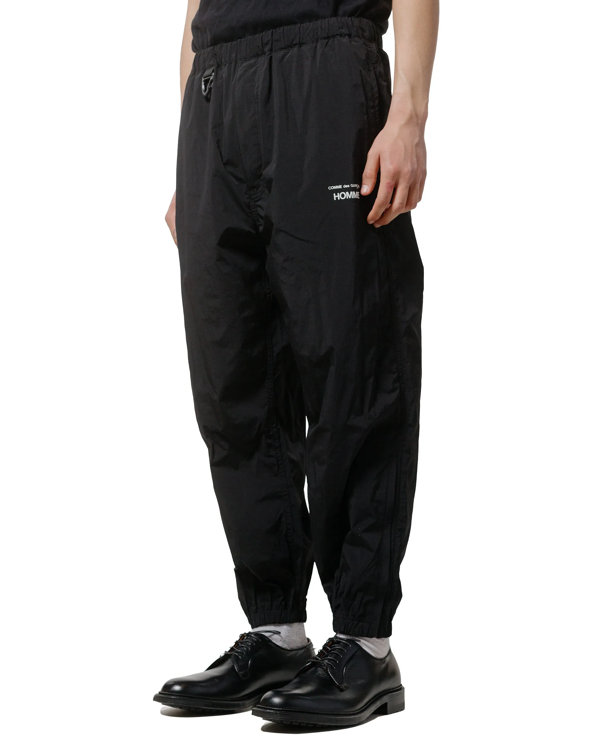 Comme Des Garons Homme Typewriter Nylon Pants Black Strong Hemp "Natural Relax
