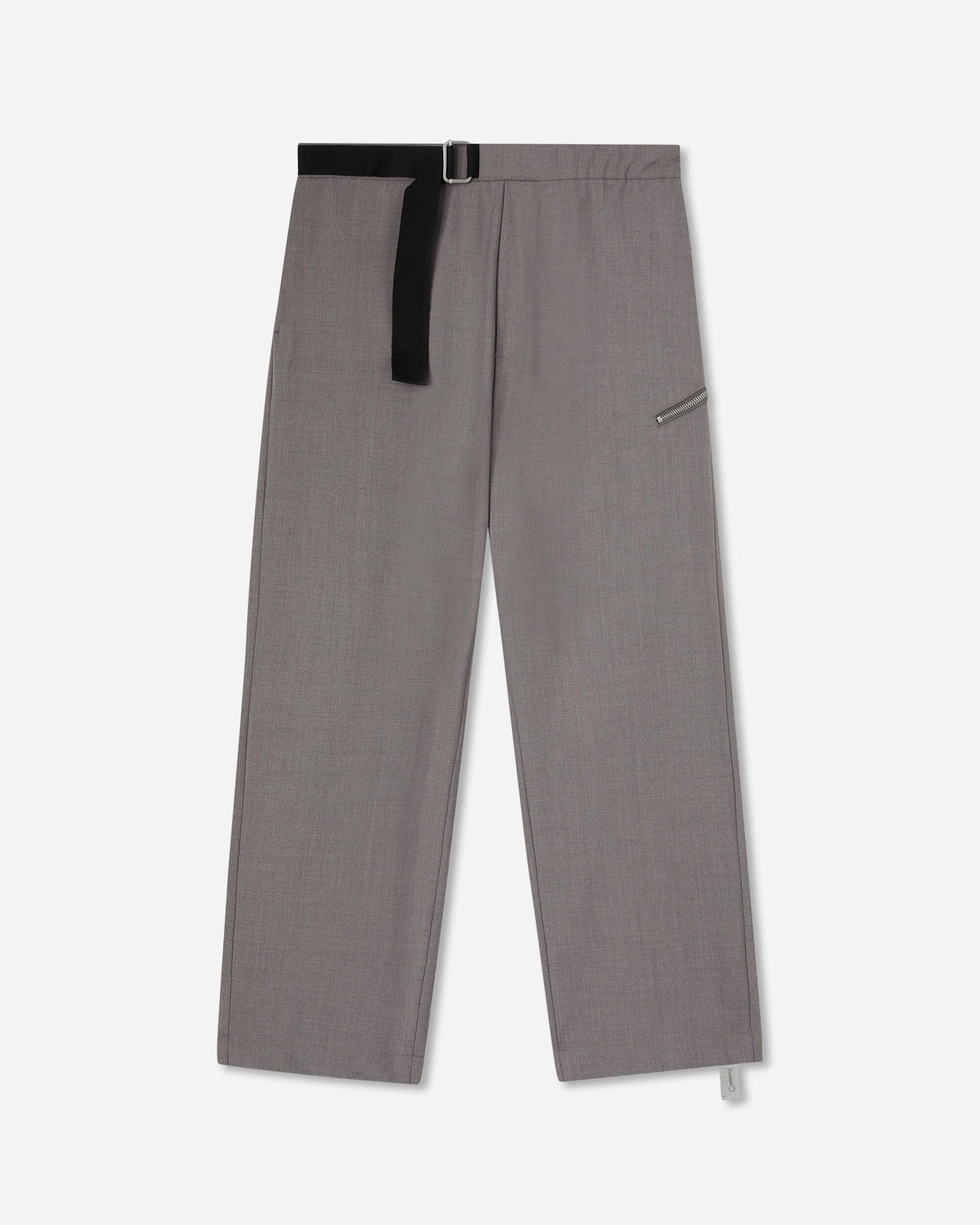 Men'S Regs Pants Gray Upper Asymmetrical Hemming
