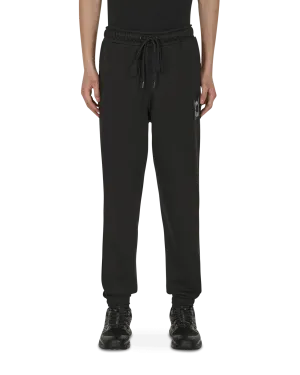 Comfort Perimeter Comfortable Faux Leather Waist Pivot Sweatpants Black