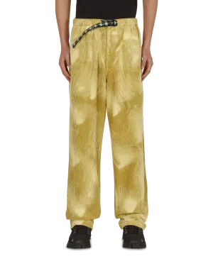 Knitwear Applying Bleached Cord Climber Pants Yellow
