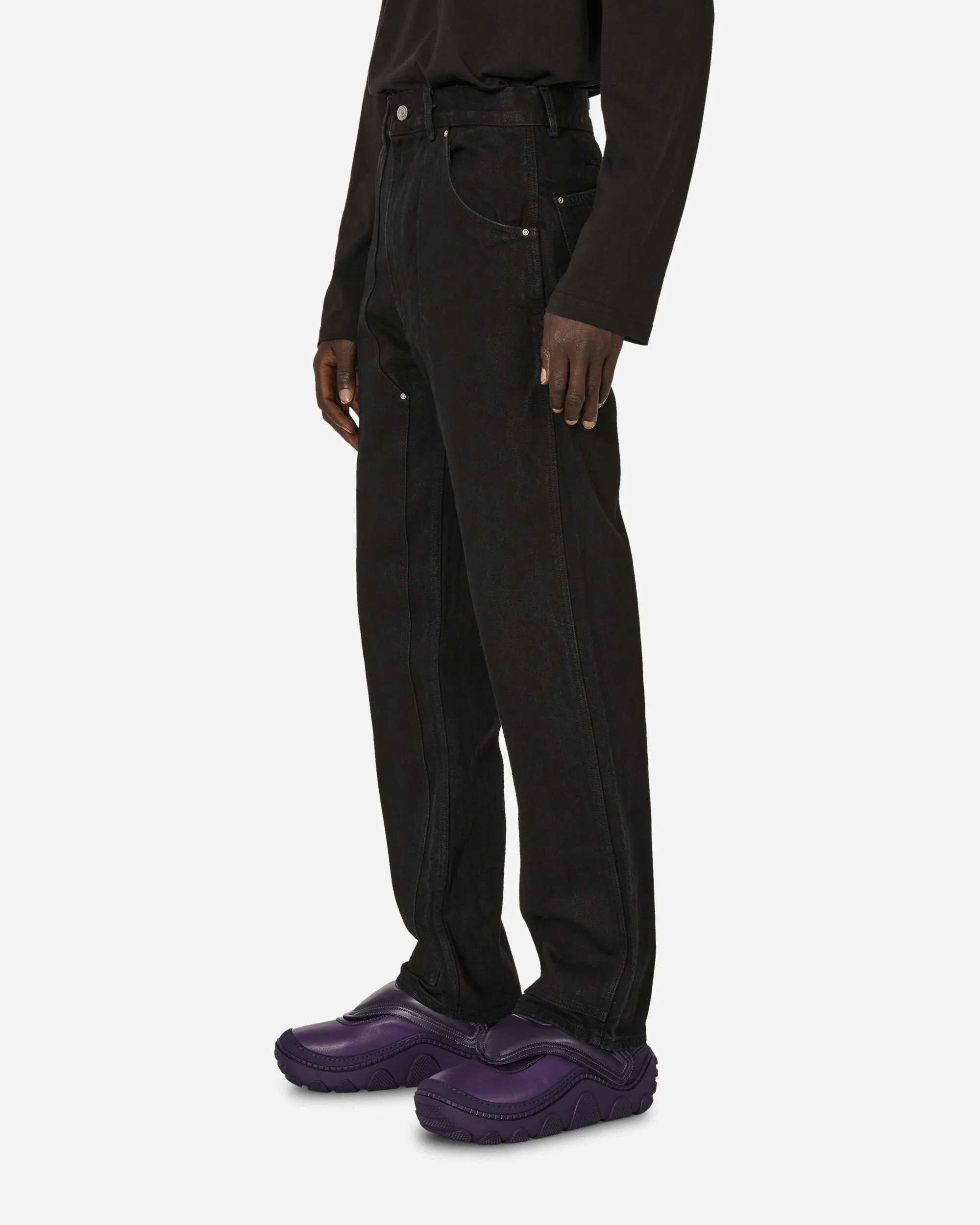 Everyday Use Index Range Double Knee Denim Pants Black