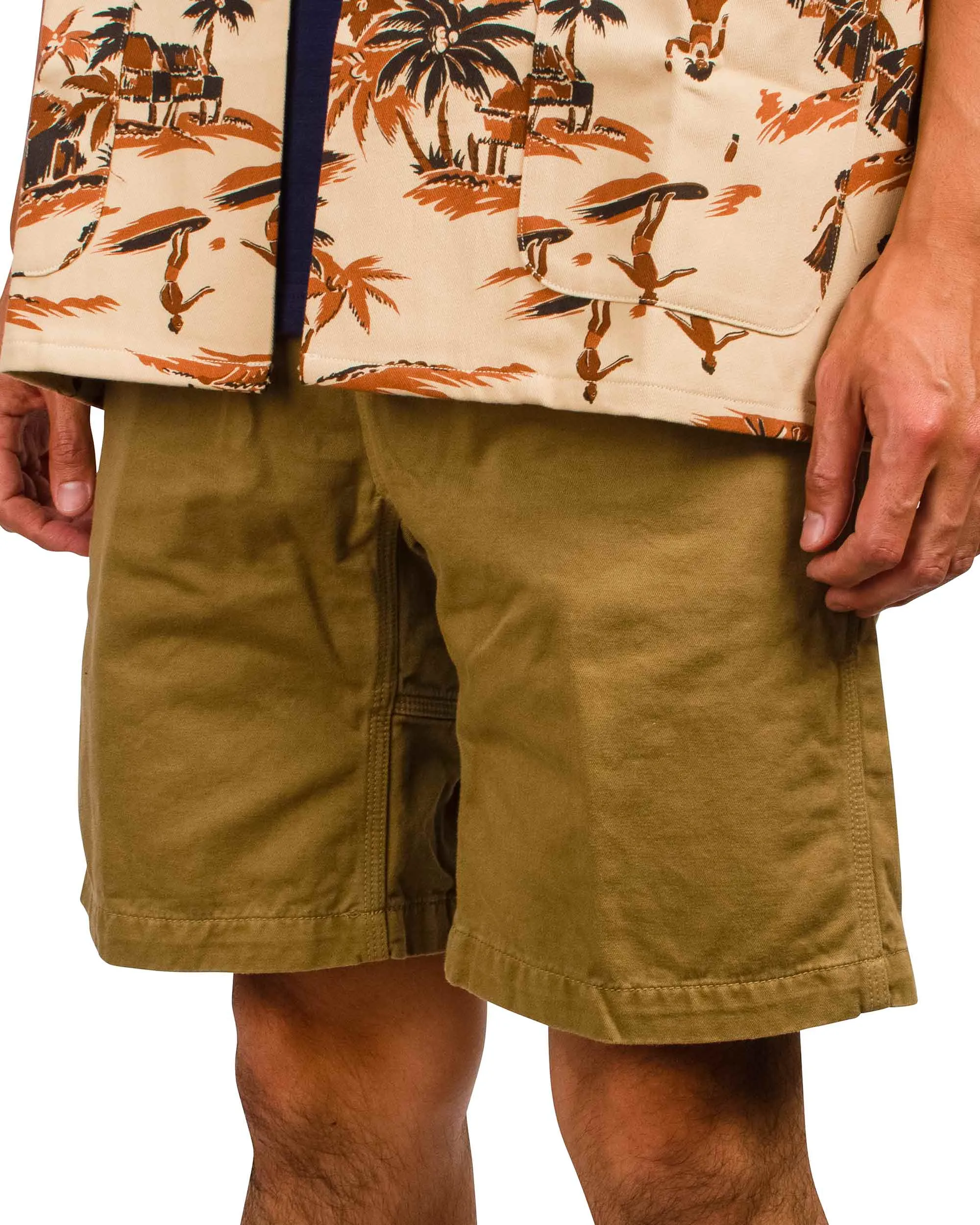 Light Reflective The Real Mccoy'S Mp21017 Climbers' Shorts (Over-Dyed) Khaki