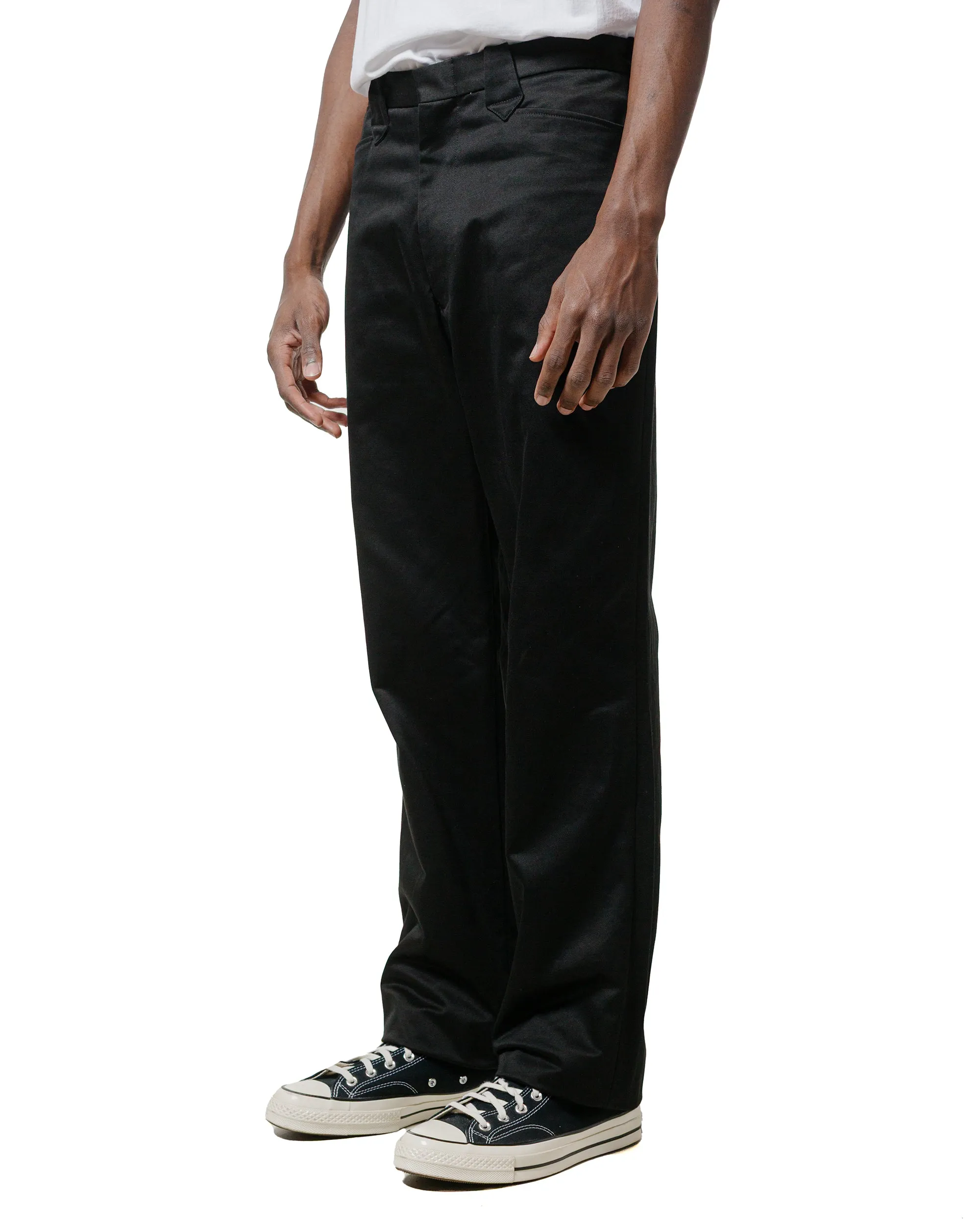 The Real Mccoy'S Mp25011 Cotton Drill Western Trousers Black Elastic Exterior