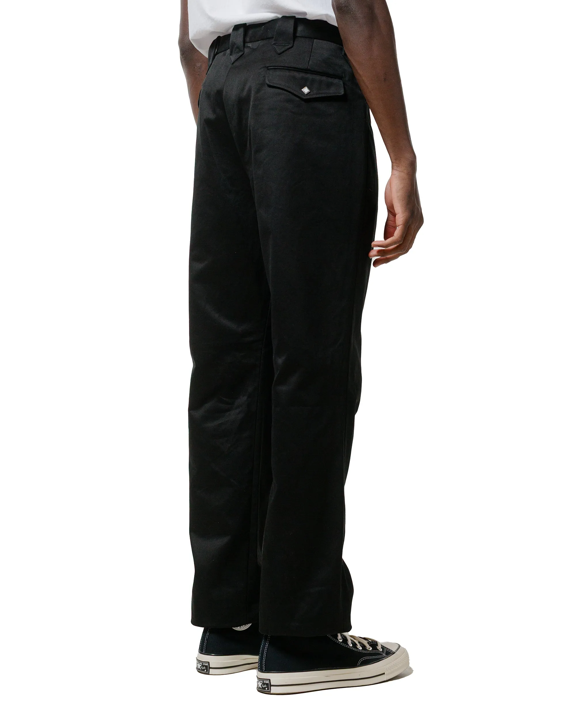 The Real Mccoy'S Mp25011 Cotton Drill Western Trousers Black Buckled