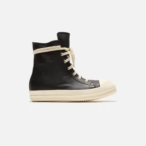 Rick Owens Scarpe In Pelle Sneakers - Black / Milk / Milk Comfortable Pad