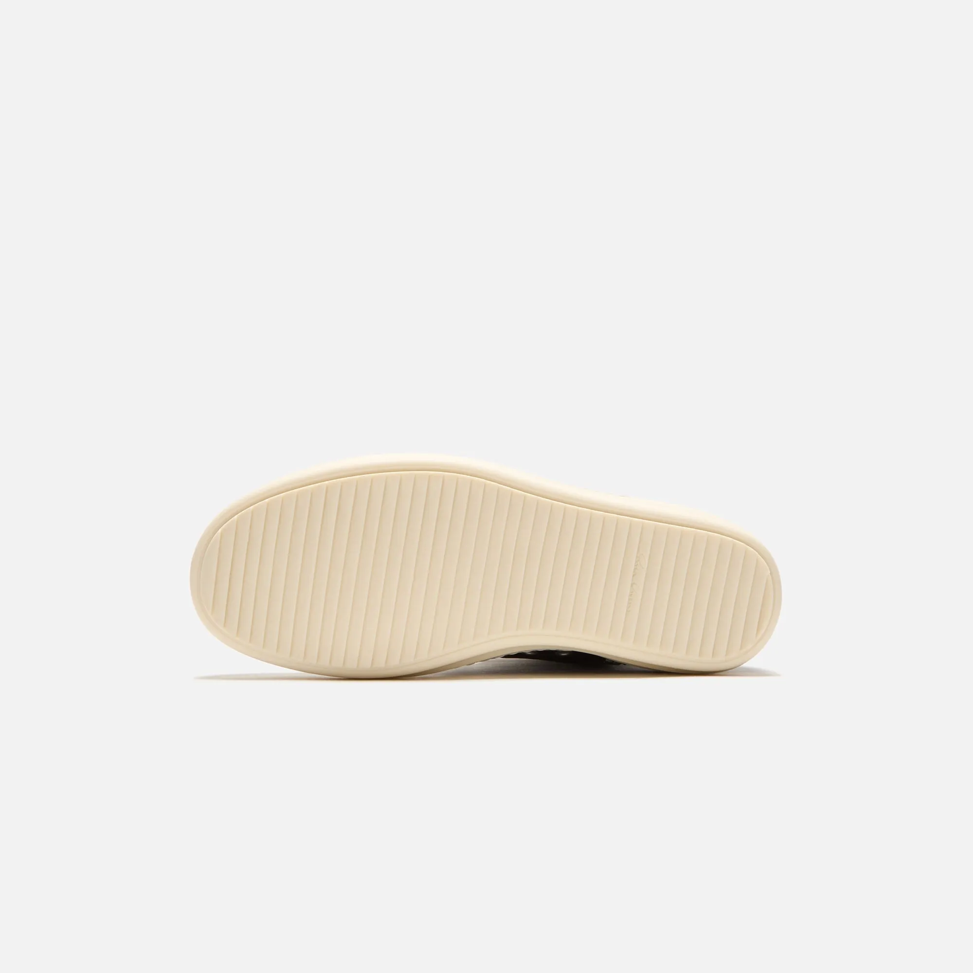 Comfortable Environmental Protection Durable Outsoles Padding Rick Owens Scarpe In Pelle Sneakers - Black / Milk / Milk