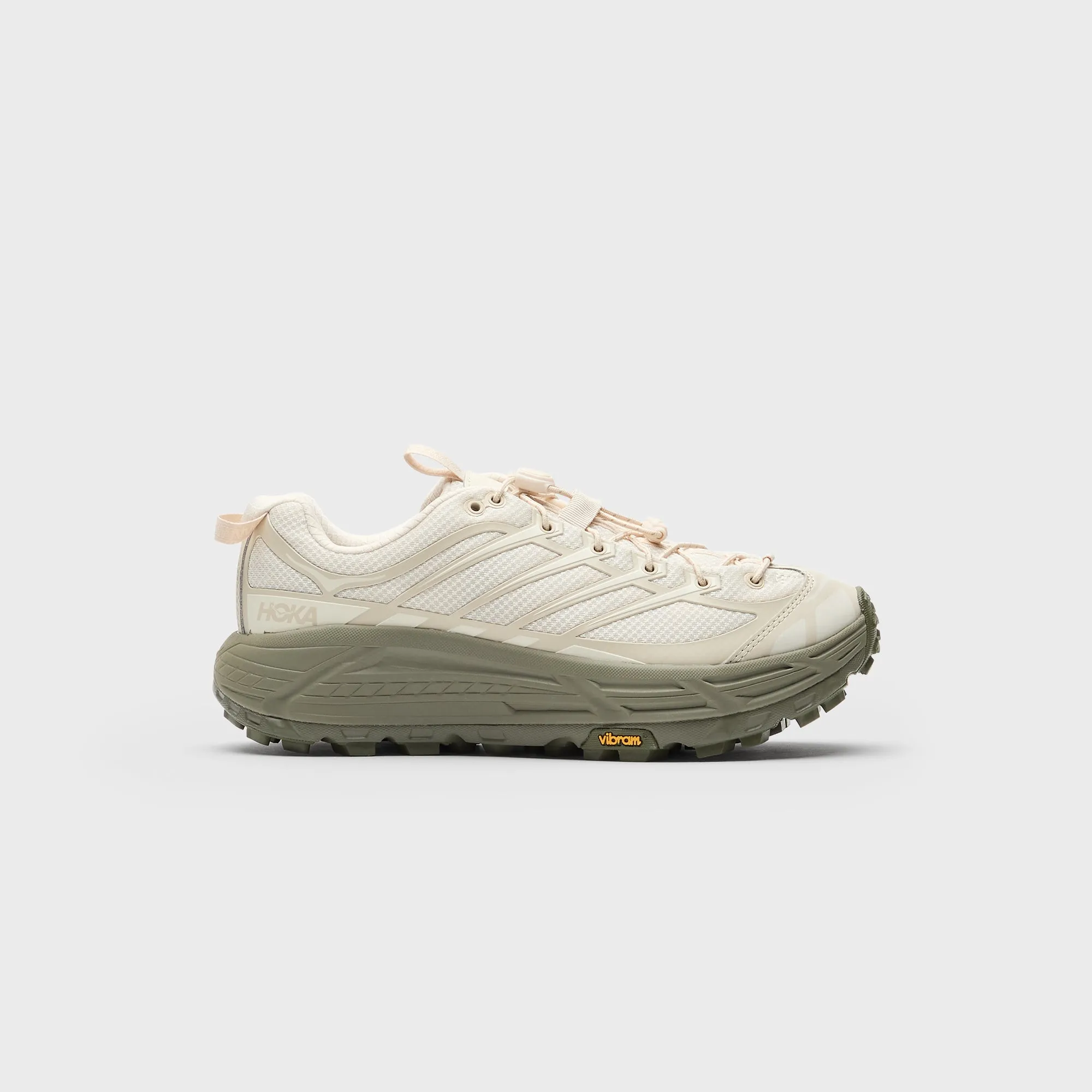 Polyurethane Material Hoka Mafate Three2 - Oat Milk / Eucalyptus