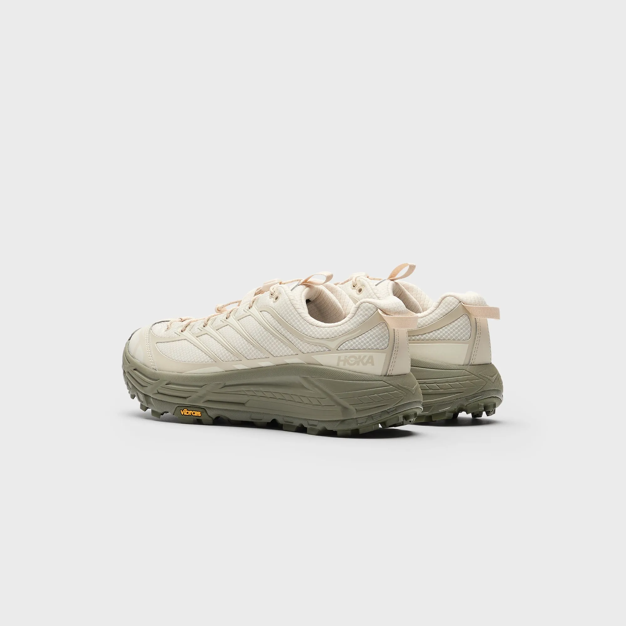 Adjustable Fit System Design Hoka Mafate Three2 - Oat Milk / Eucalyptus