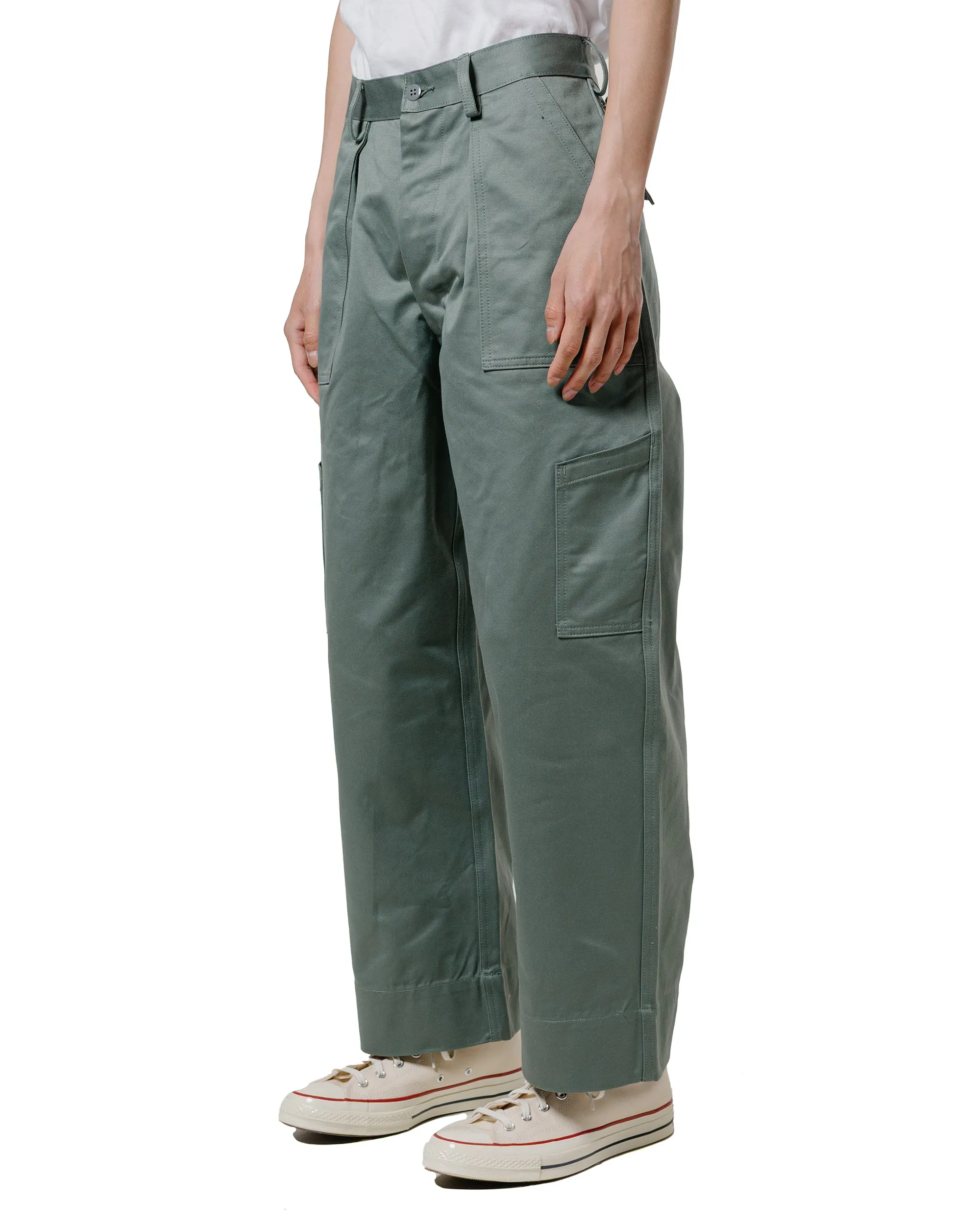 The Real Mccoy'S Mp22103 Trousers, Utility, Cotton / Usaf Sage Green Map Coolmax