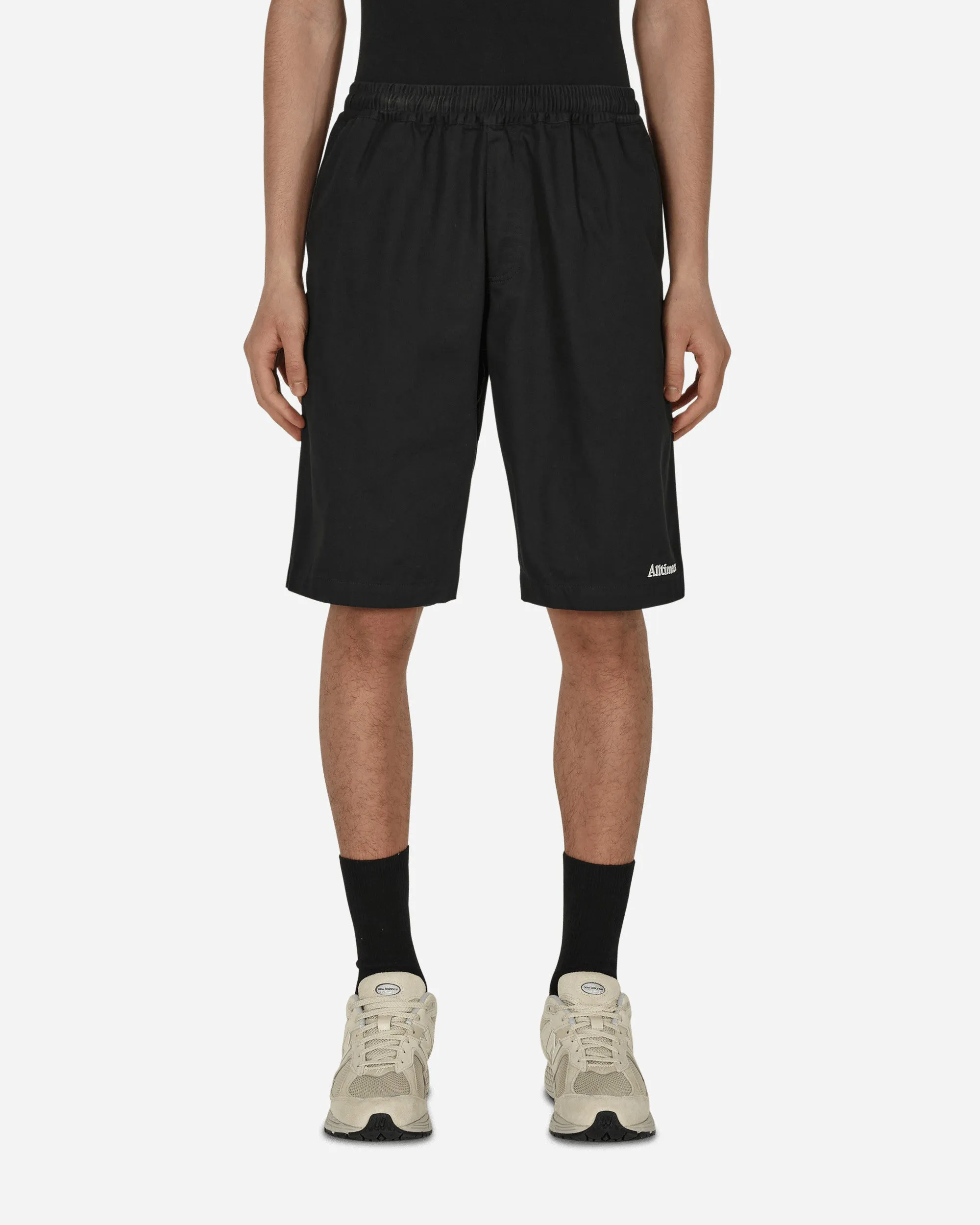 Yacht Rental Shorts Black Comfortable Polyester Blend