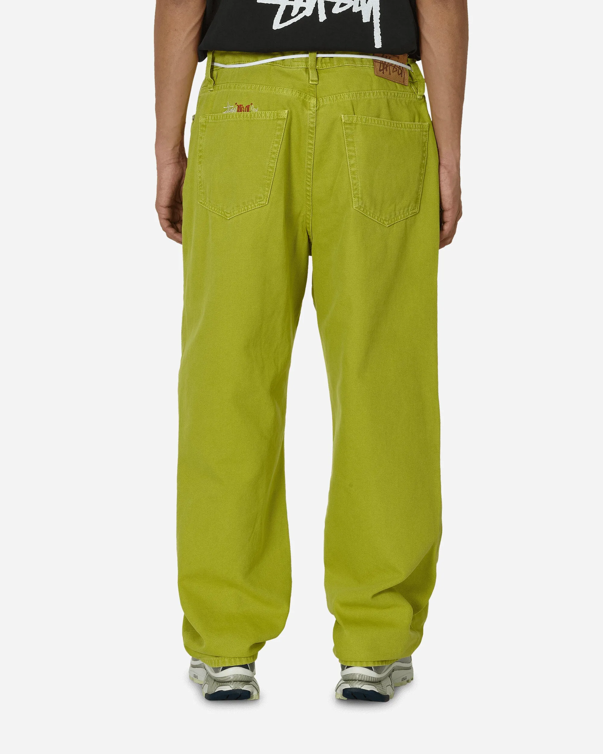 Comfortable Perimeter Frayed Hem Double Big Ol' Washed Canvas Jeans Cactus