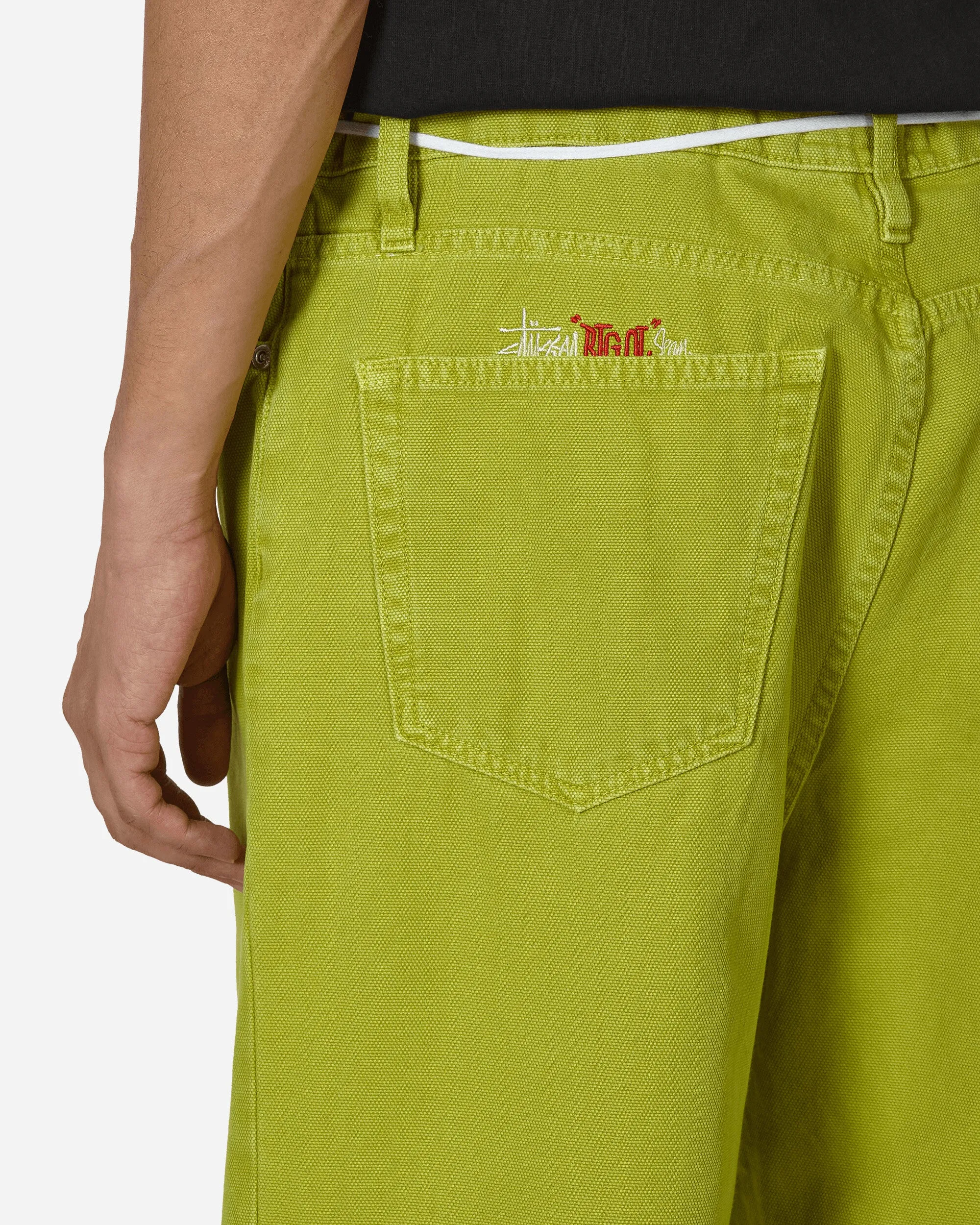 Souvenir Single-Layer Double Big Ol' Washed Canvas Jeans Cactus