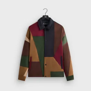 Kith Microsuede Patchwork Pirlo Jacket - Nocturnal Yoked Front Acid - Resistant