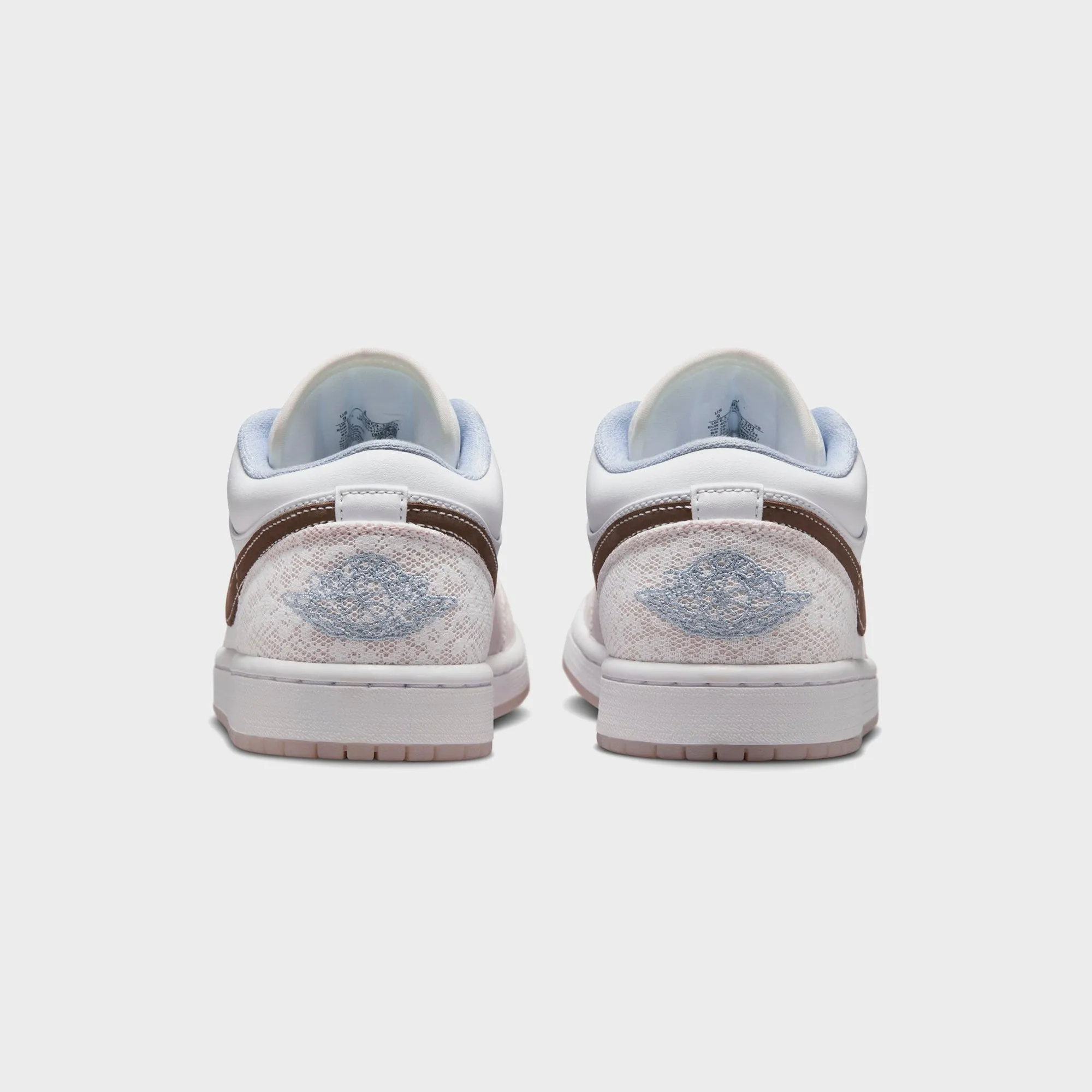 Nike Wmns Air Jordan 1 Low - White / Light Soft Pink / Ironstone Comfortable Espadrille Slide Slippers Good Traction Design