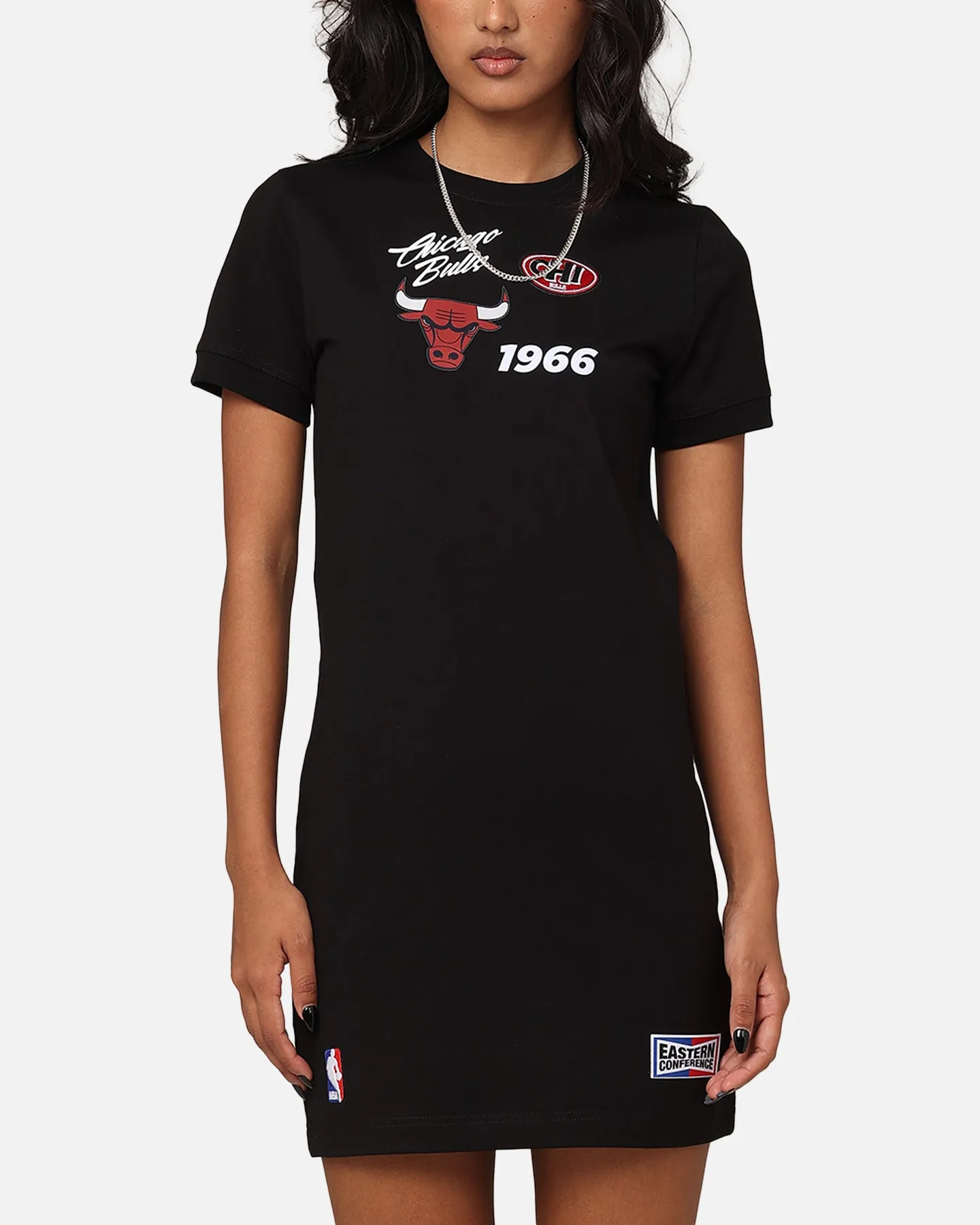 Pro Standard Women'S Chicago Bulls Bodycon Mini Dress Black Comfortable Dividers