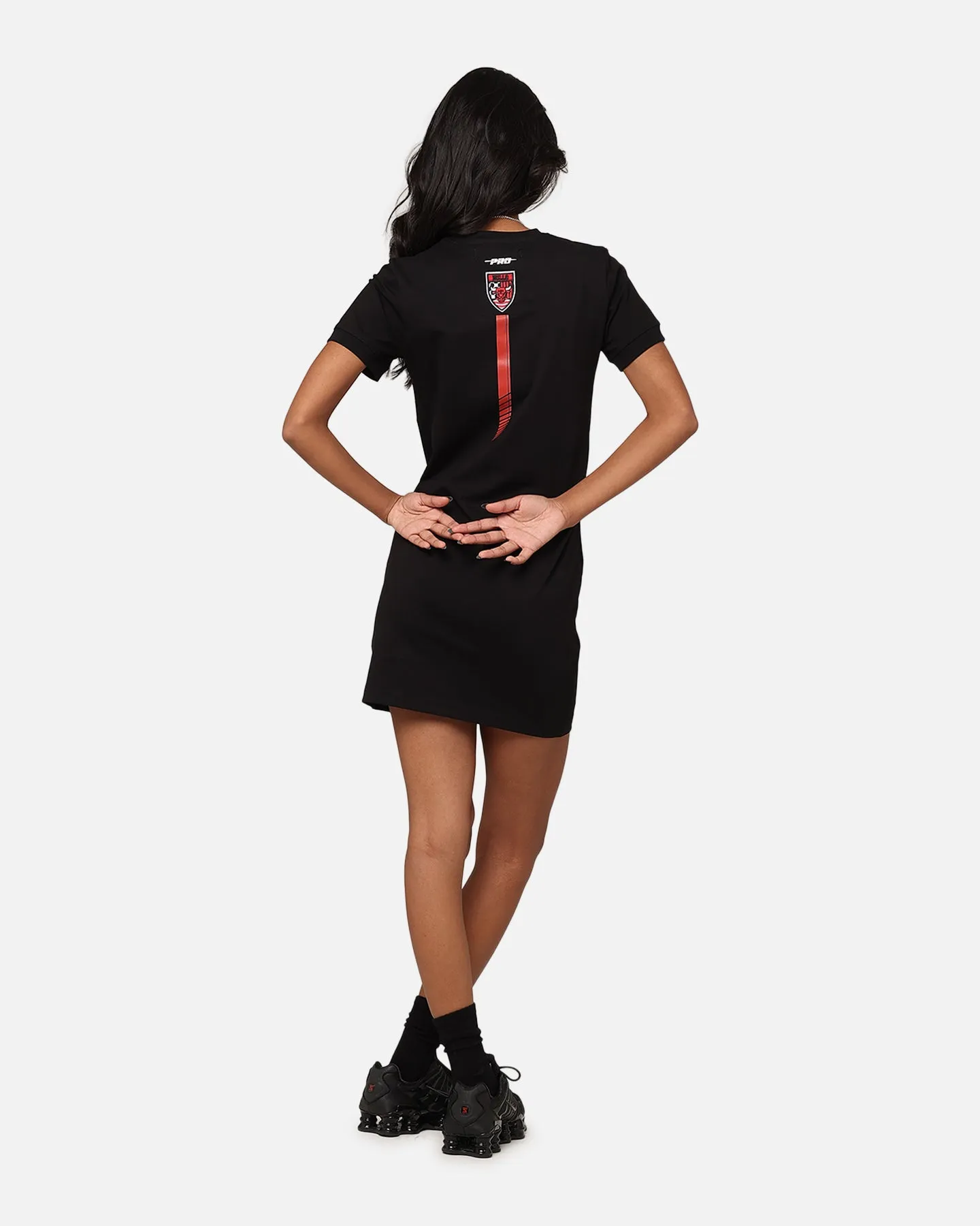 Pro Standard Women'S Chicago Bulls Bodycon Mini Dress Black Comfortable Loose Fit Socks High Absorbency