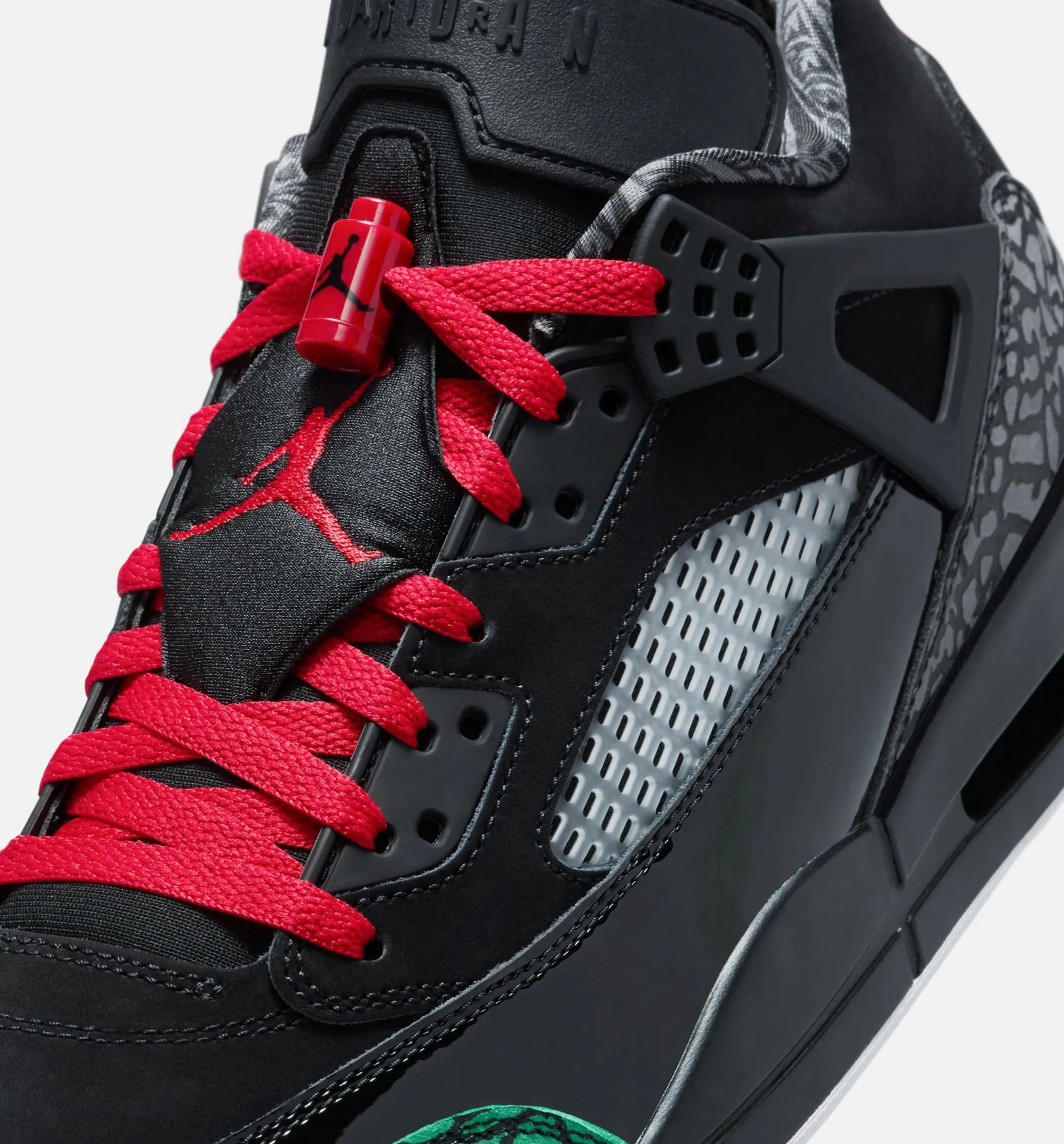Shock - Absorbing Plate Spizike Low Mens Lifestyle Shoe - Black/Classic Green/White/Varsity Red