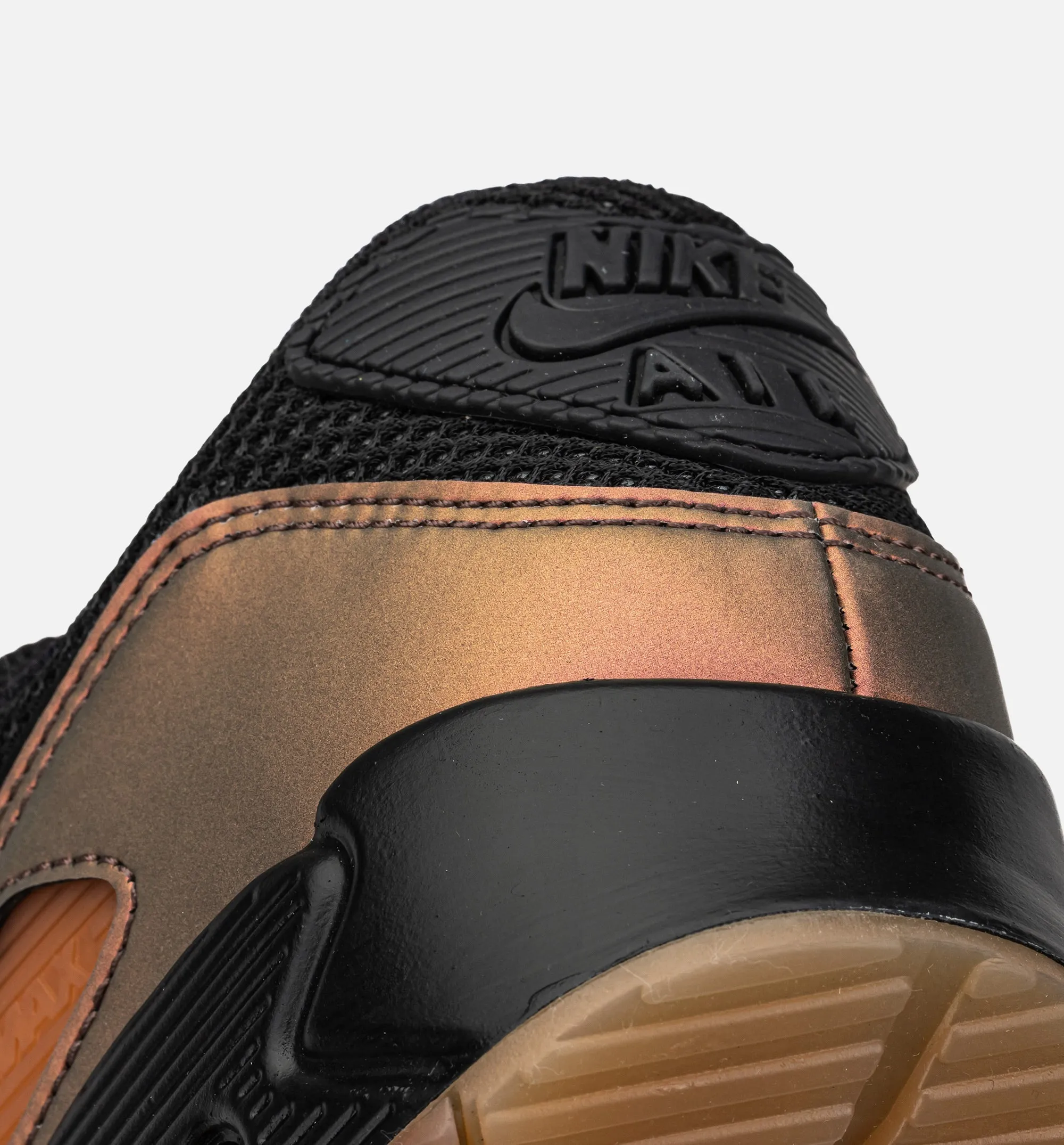 Comfort Approaches Comfortable Structural Feature Air Max 90 Russet Mens Lifestyle Shoe - Black/Black/Dark Russet