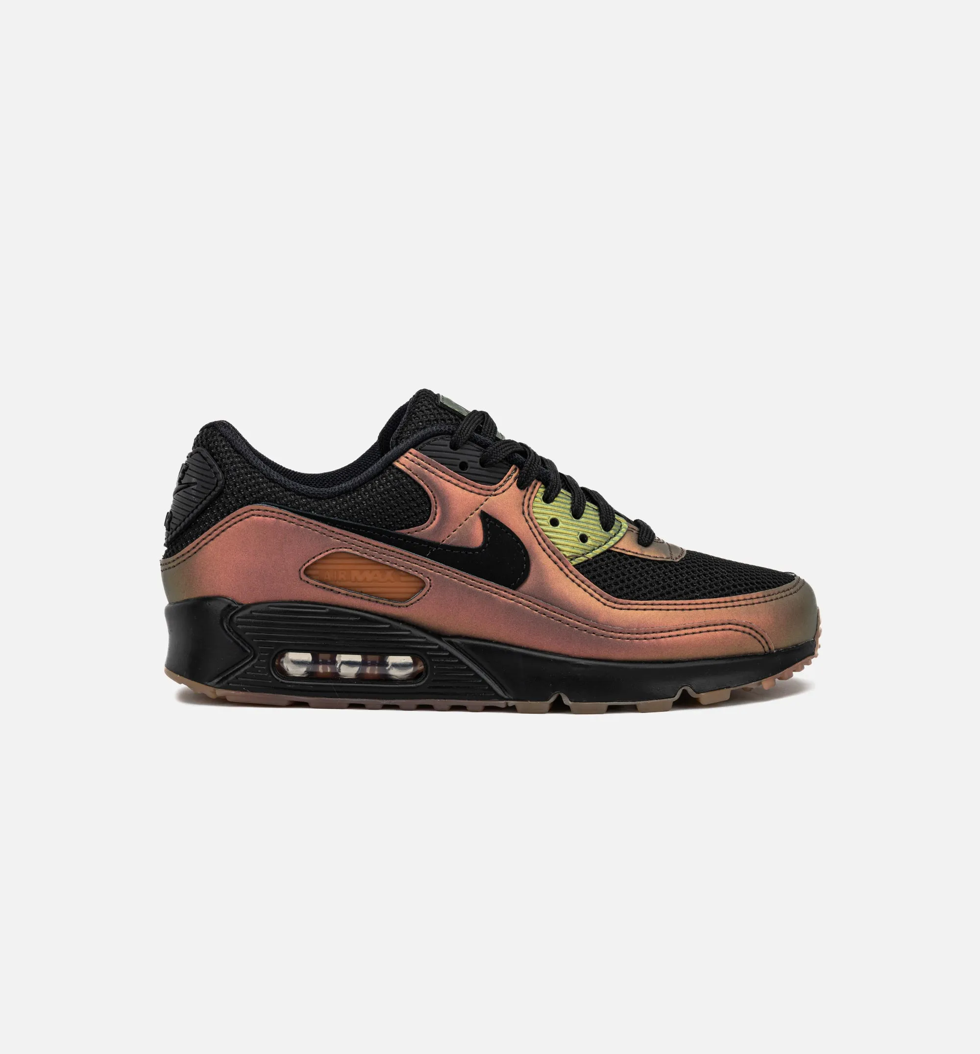 Padded Canvas Air Max 90 Russet Mens Lifestyle Shoe - Black/Black/Dark Russet
