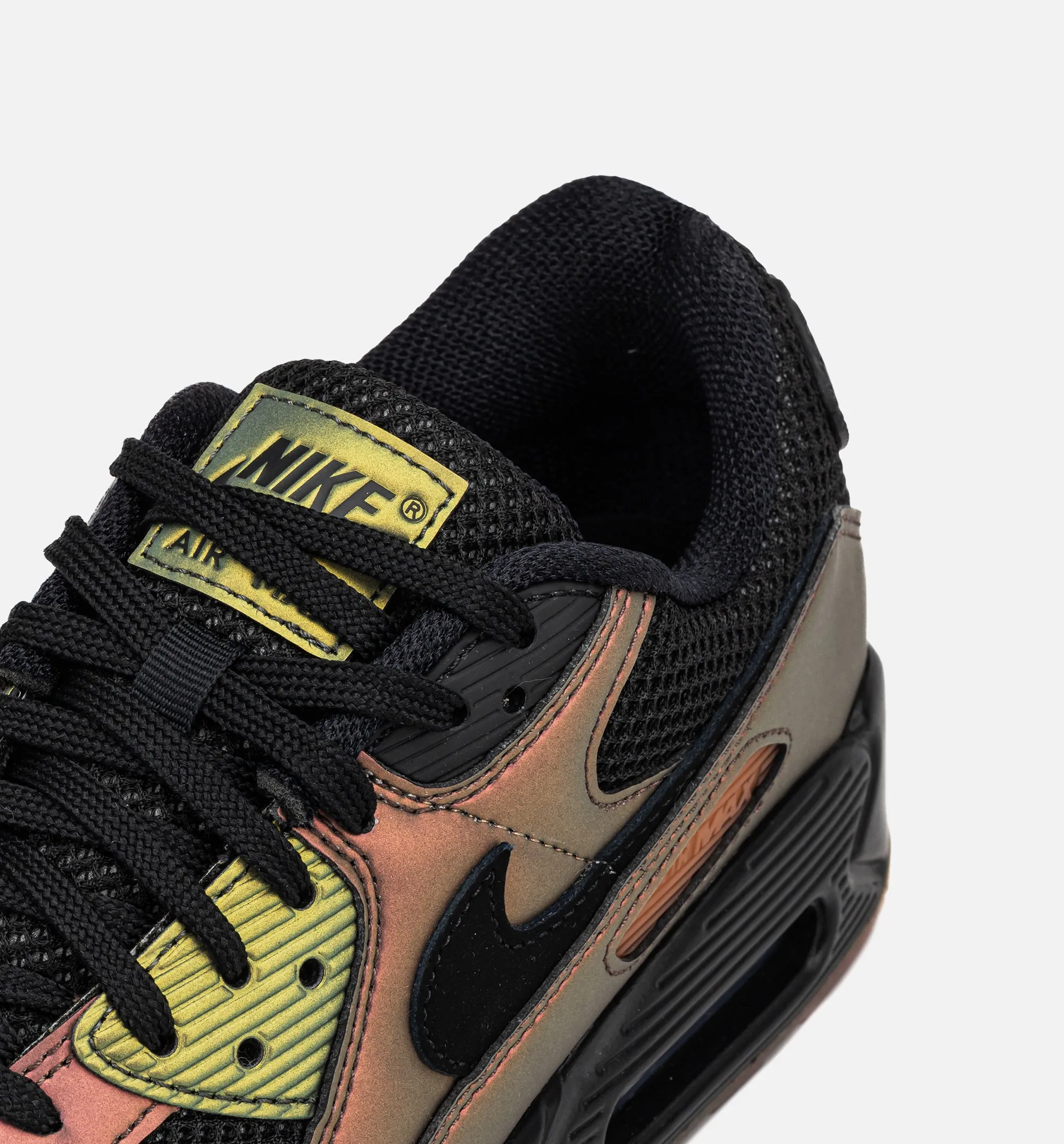 Comfortable Embroider Air Max 90 Russet Mens Lifestyle Shoe - Black/Black/Dark Russet