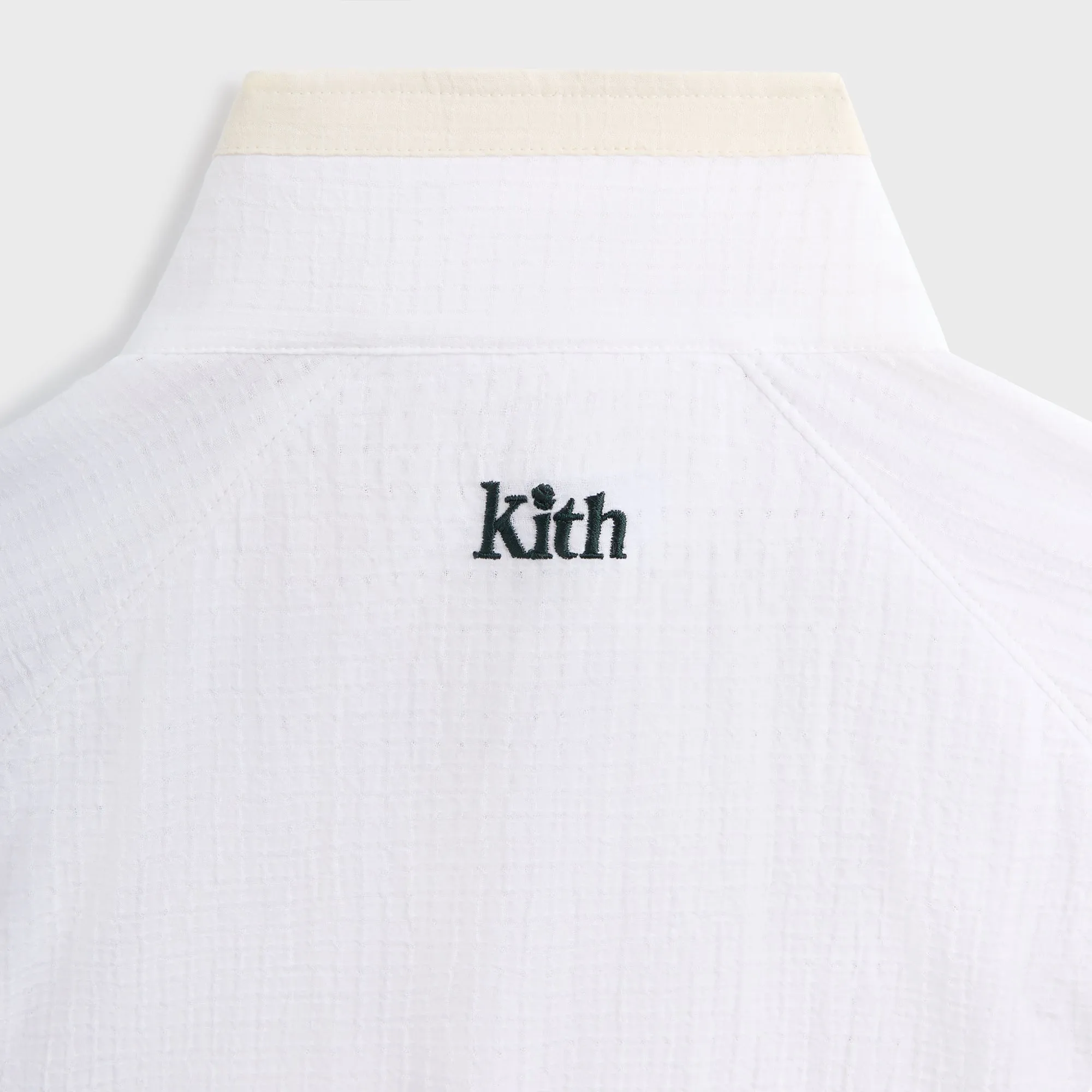 Kith For Wilson Dobby Track Jacket - White Comfortable Fashion Worn Socks Sleepwear Fabric