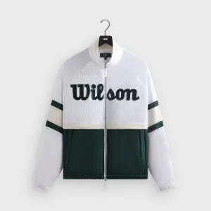 Kith For Wilson Dobby Track Jacket - White High - Visibility