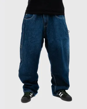Cash Only Company Denim Jeans - Distress Washed Blue Comfortable Fit Around Ankles And Wrists Knitwear Experimenting