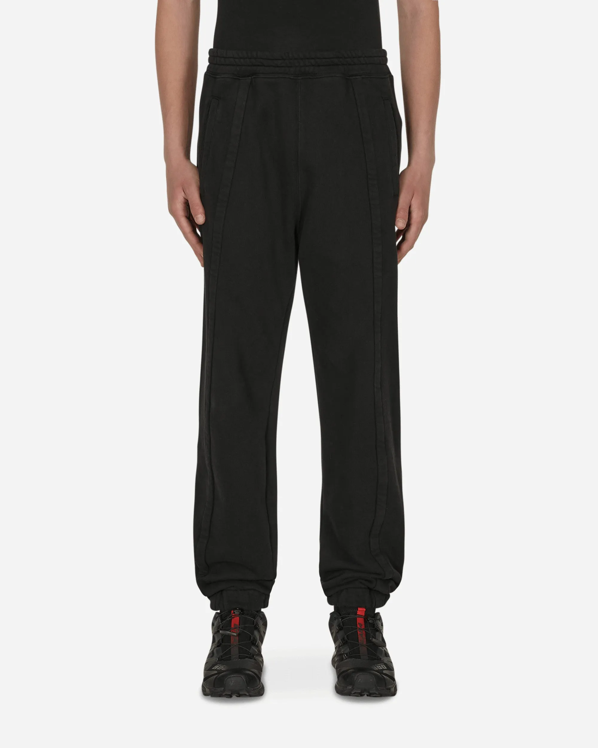 Pouch Panel Basic Sweatpants Black