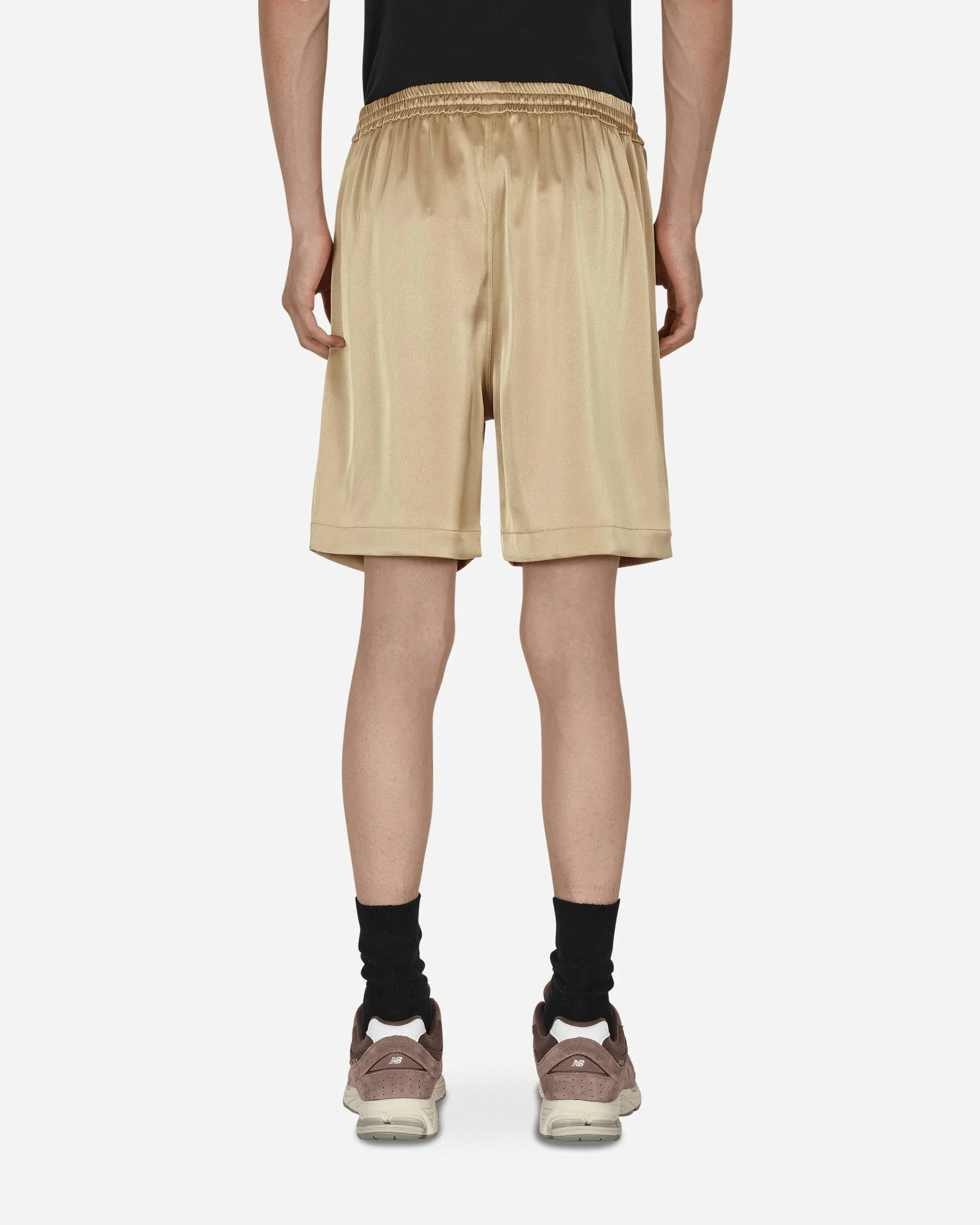 Doxxi Shorts Beige Feasible Smooth Faux Leather